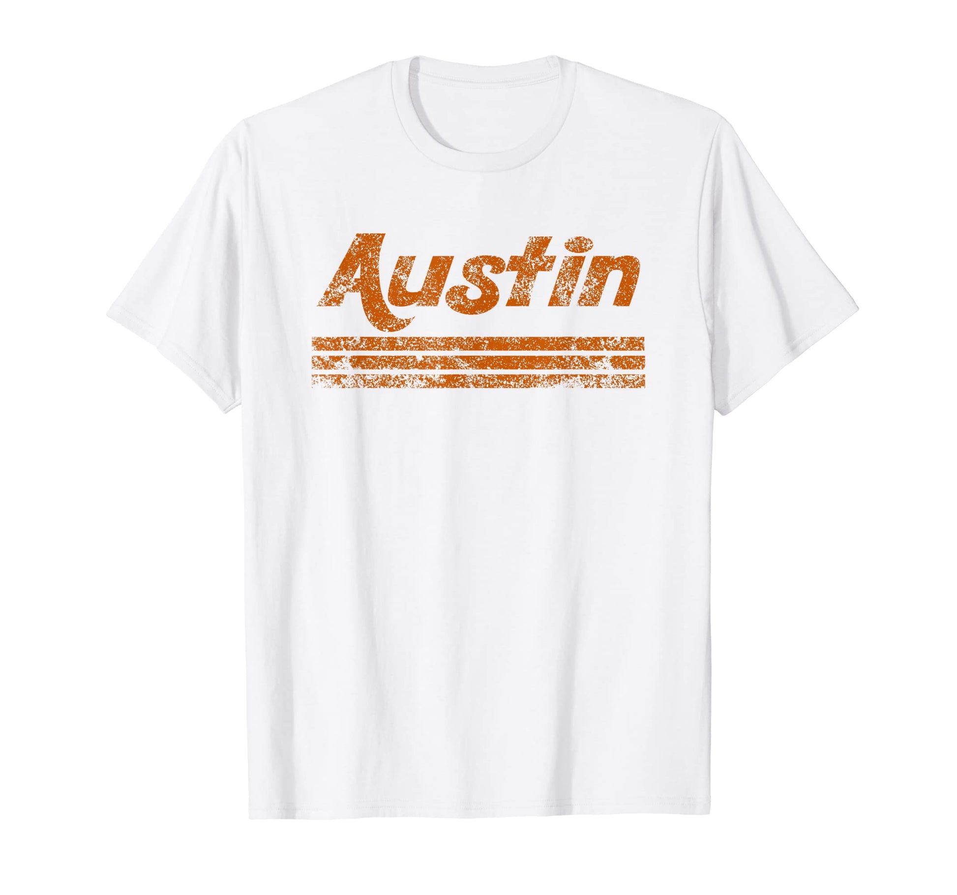 Austin Texas Weathered Stripe T-Shirt - Fun Novelty Design for Adults - T-Shirt, Sweatshirt, Hoodie