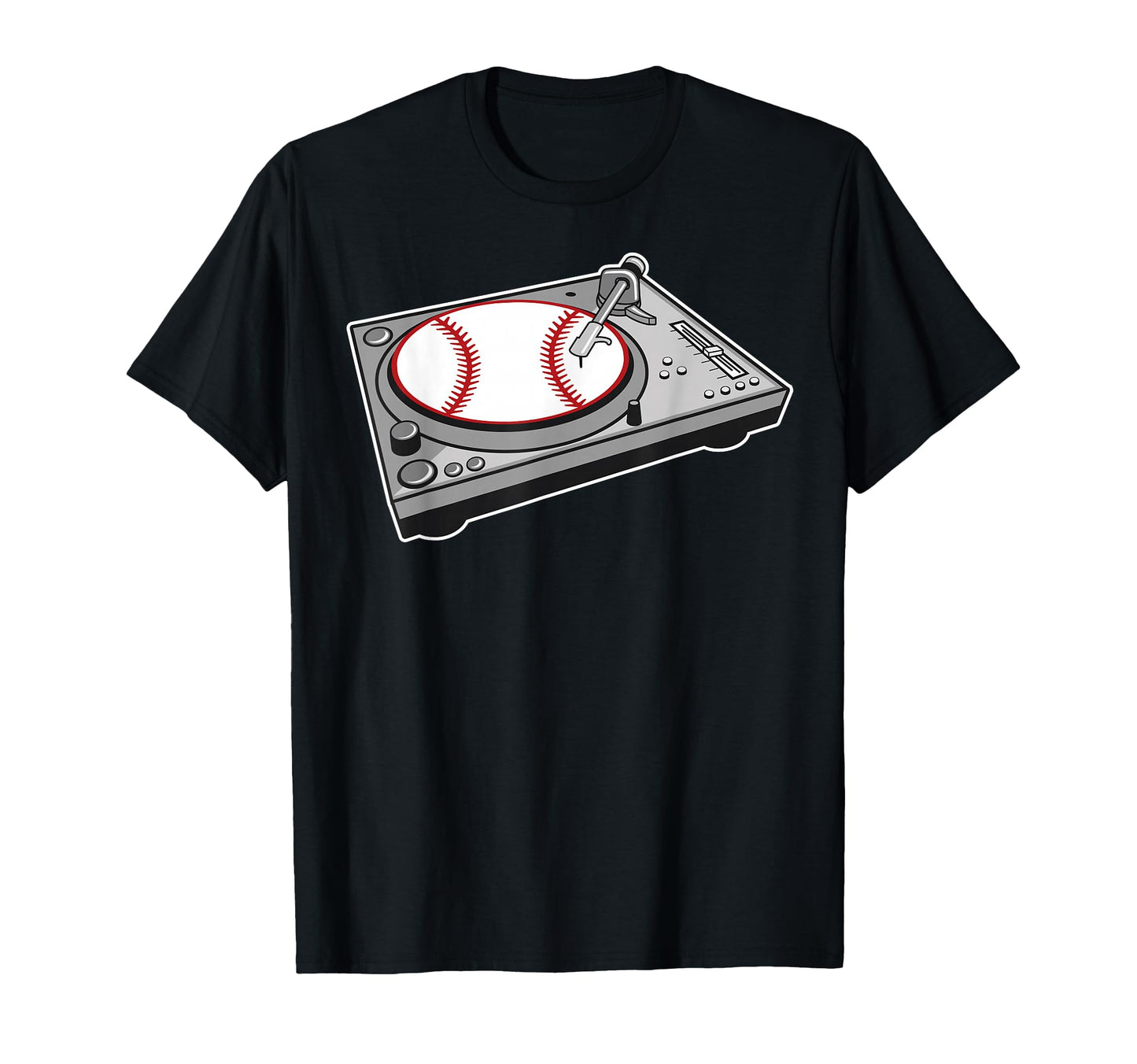 Music Lp Ball Turntable Record T-Shirt - Fun Novelty Design Men Women - T-Shirt, Sweatshirt, Hoodie