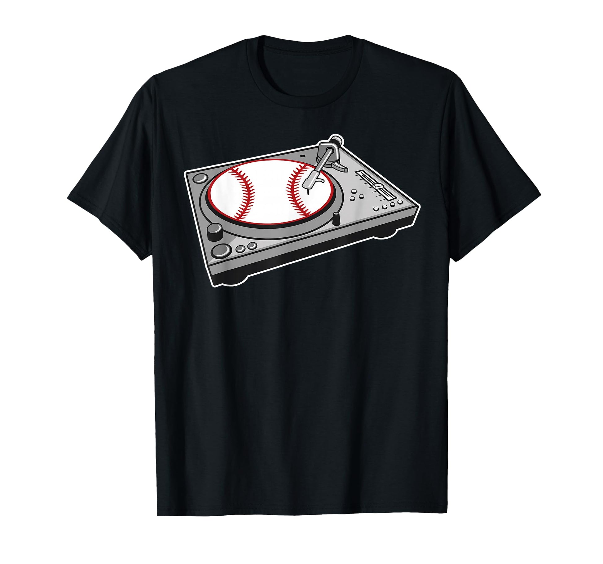 Music Lp Ball Turntable Record T-Shirt - Fun Novelty Design Men Women - T-Shirt, Sweatshirt, Hoodie