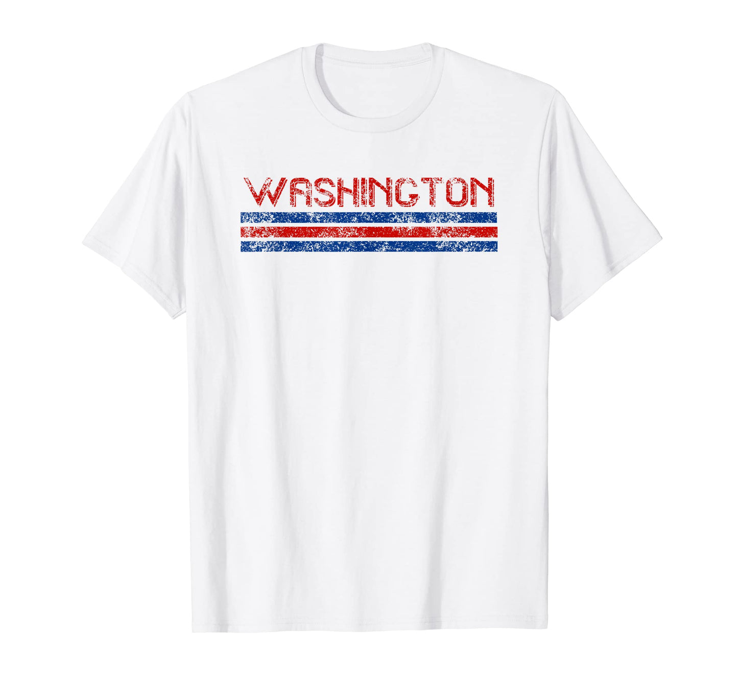 Washington D C Weathered Stripe T-Shirt - Novelty Apparel for Adults - T-Shirt, Sweatshirt, Hoodie