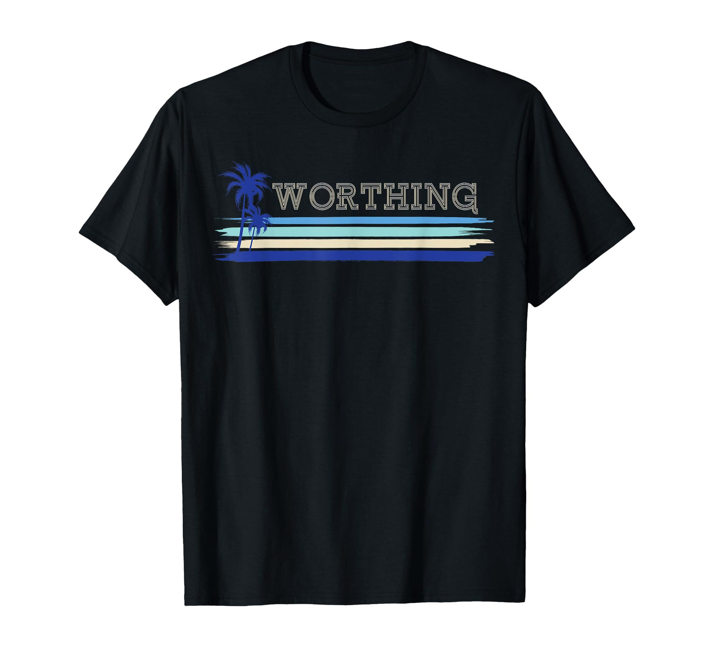 Worthing West Sussex Seaside Holiday T-Shirt - Minimalist Print for Adults - T-Shirt, Sweatshirt, Hoodie