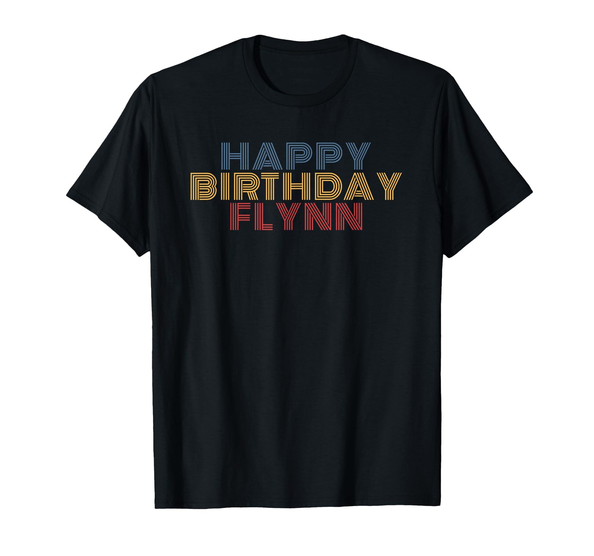 Happy Birthday Flynn Personalized T-Shirt - Aesthetic Graphic Men Women - T-Shirt, Sweatshirt, Hoodie