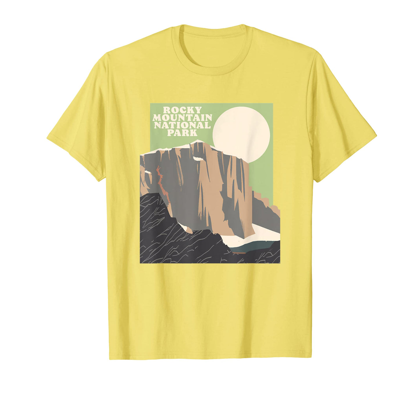 Rocky Mountain National Park Badge T-Shirt - Minimalist Print Men Women - T-Shirt, Sweatshirt, Hoodie