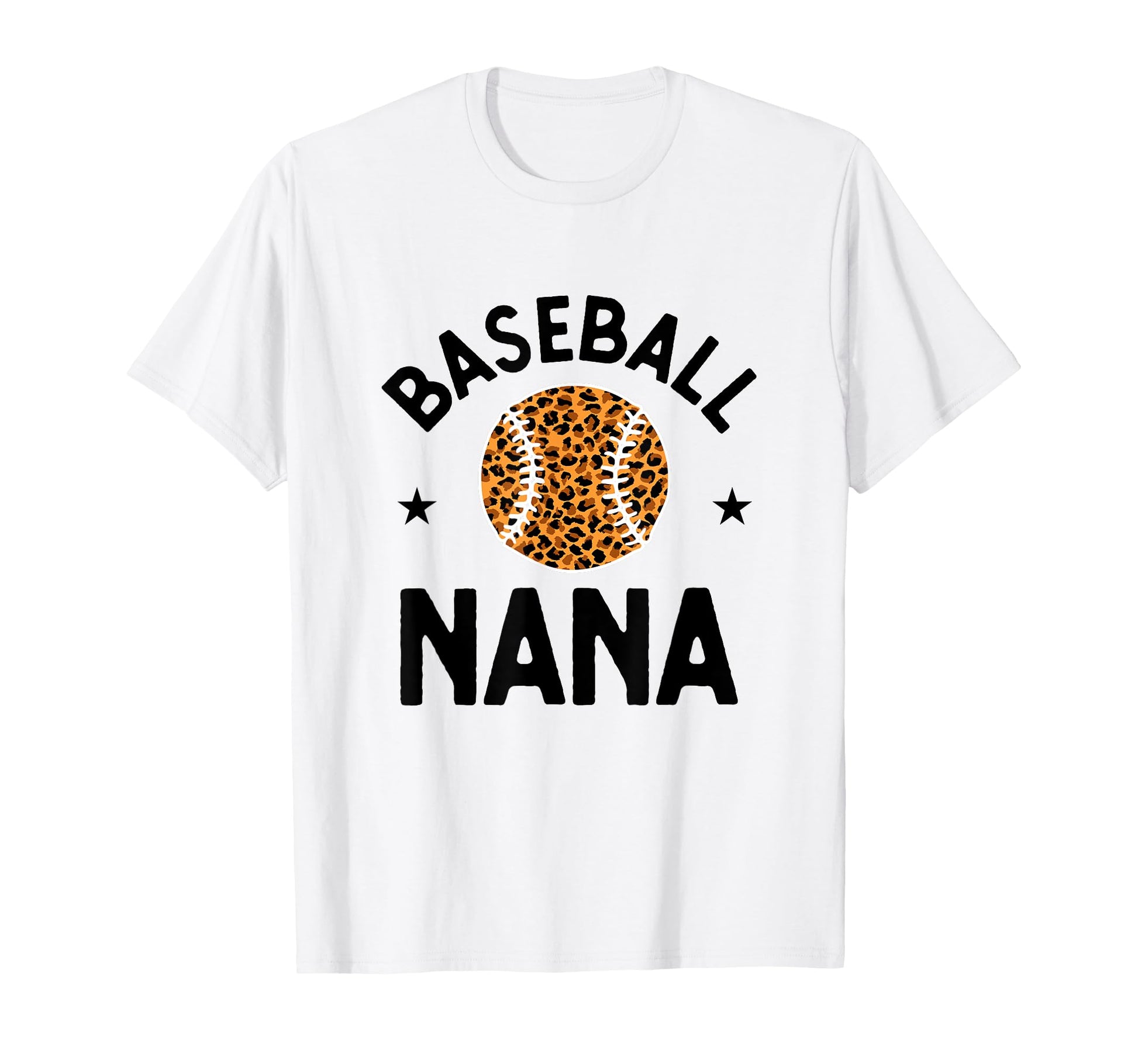 Baseball Nana Grandmother Leopard T-Shirt - Minimalist Print for Adults - T-Shirt, Sweatshirt, Hoodie