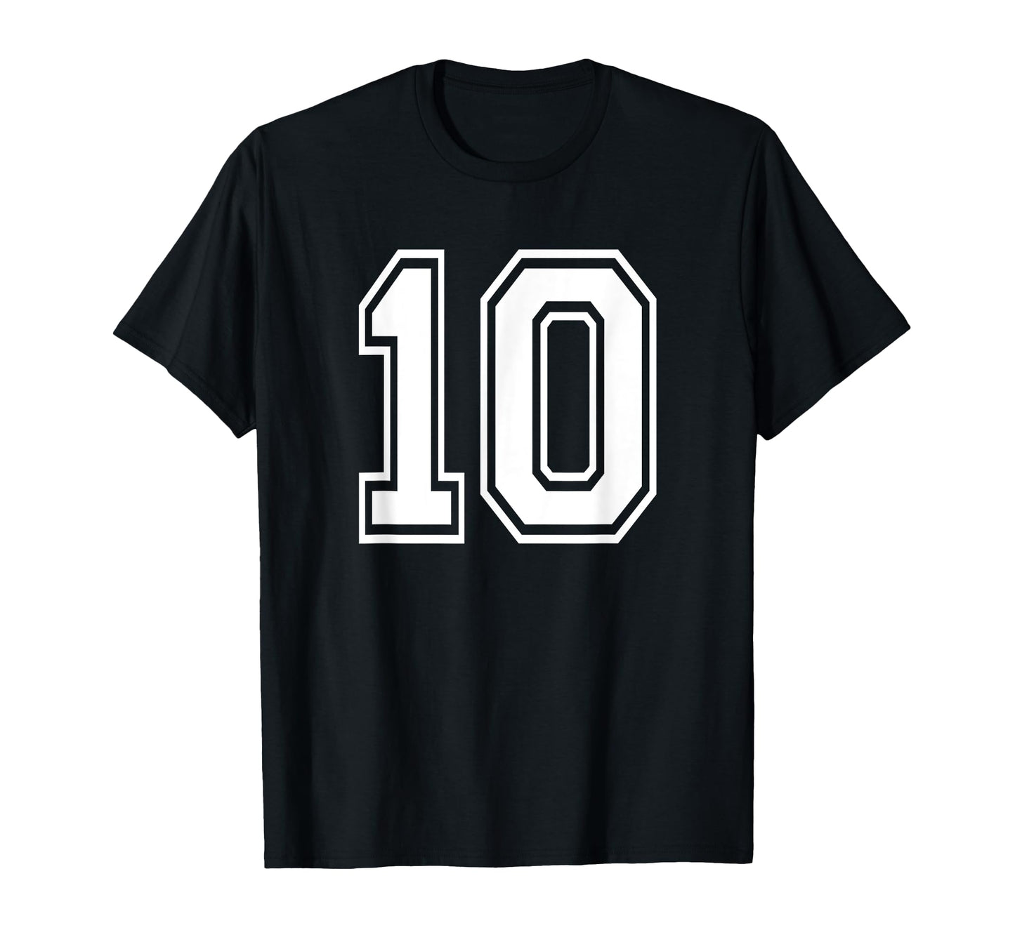 Number 10 Birthday Numbered Uniform T-Shirt - Streetwear Style Men Women - T-Shirt, Sweatshirt, Hoodie