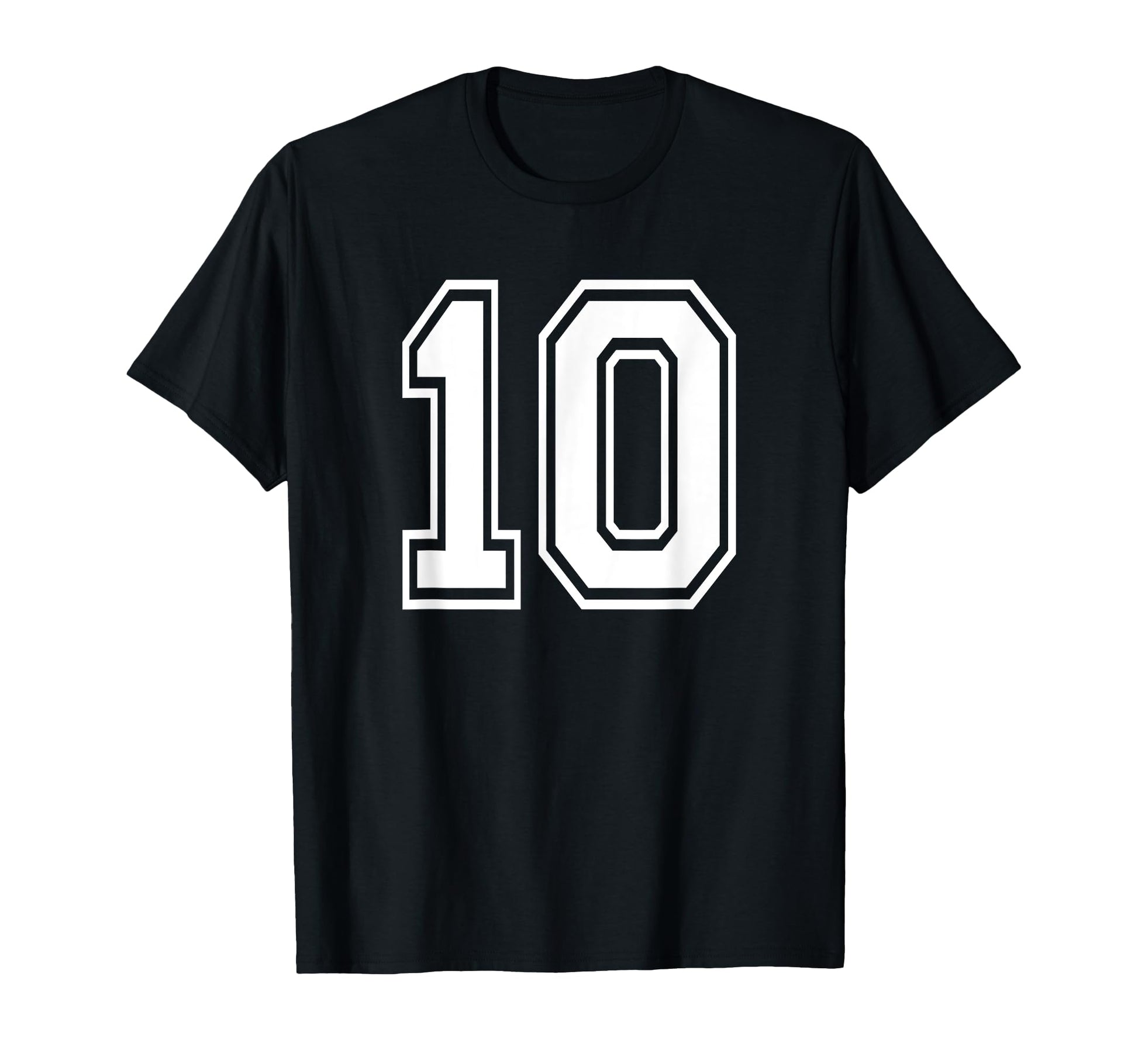 Number 10 Birthday Numbered Uniform T-Shirt - Streetwear Style Men Women - T-Shirt, Sweatshirt, Hoodie