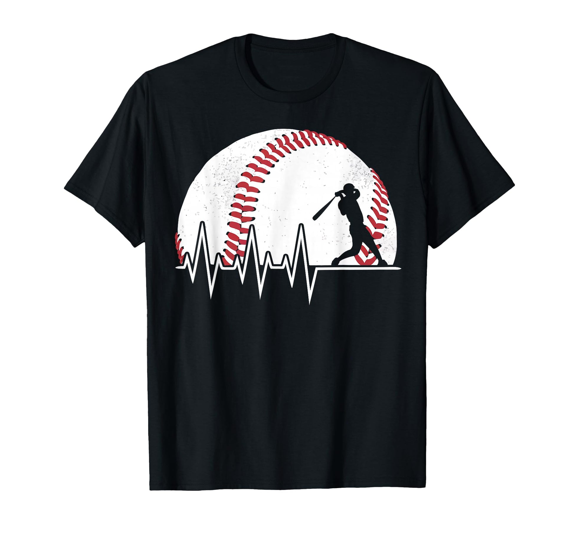 Baseball Heartbeat Sport Fan Baseball T-Shirt - Custom Art Print Unisex - T-Shirt, Sweatshirt, Hoodie