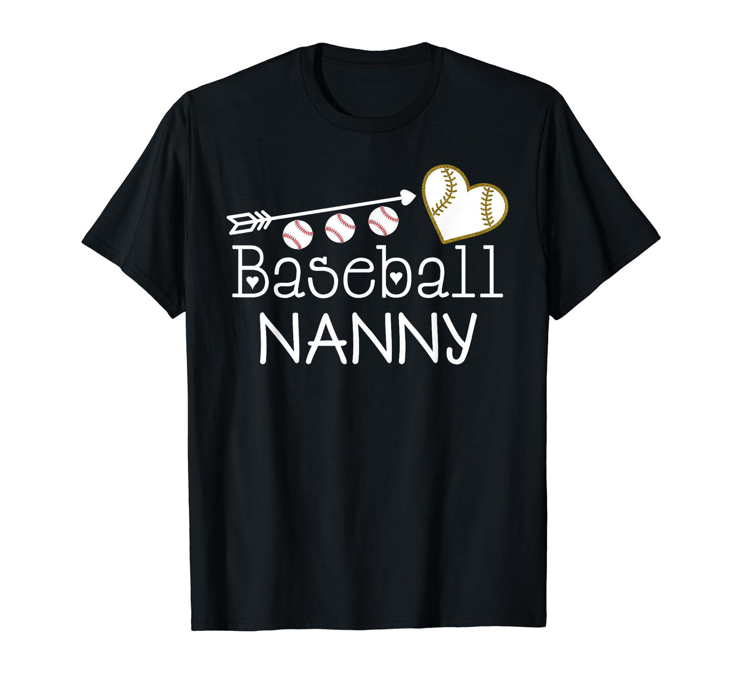 Baseball Nanny Birthday Gift T-Shirt - Casual Everyday Wear Men Women - T-Shirt, Sweatshirt, Hoodie