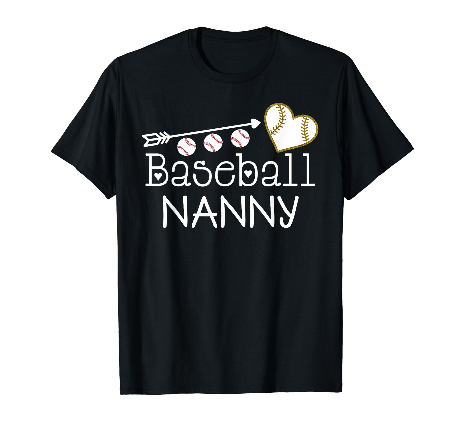 Baseball Nanny Birthday Gift T-Shirt - Casual Everyday Wear Men Women - T-Shirt, Sweatshirt, Hoodie