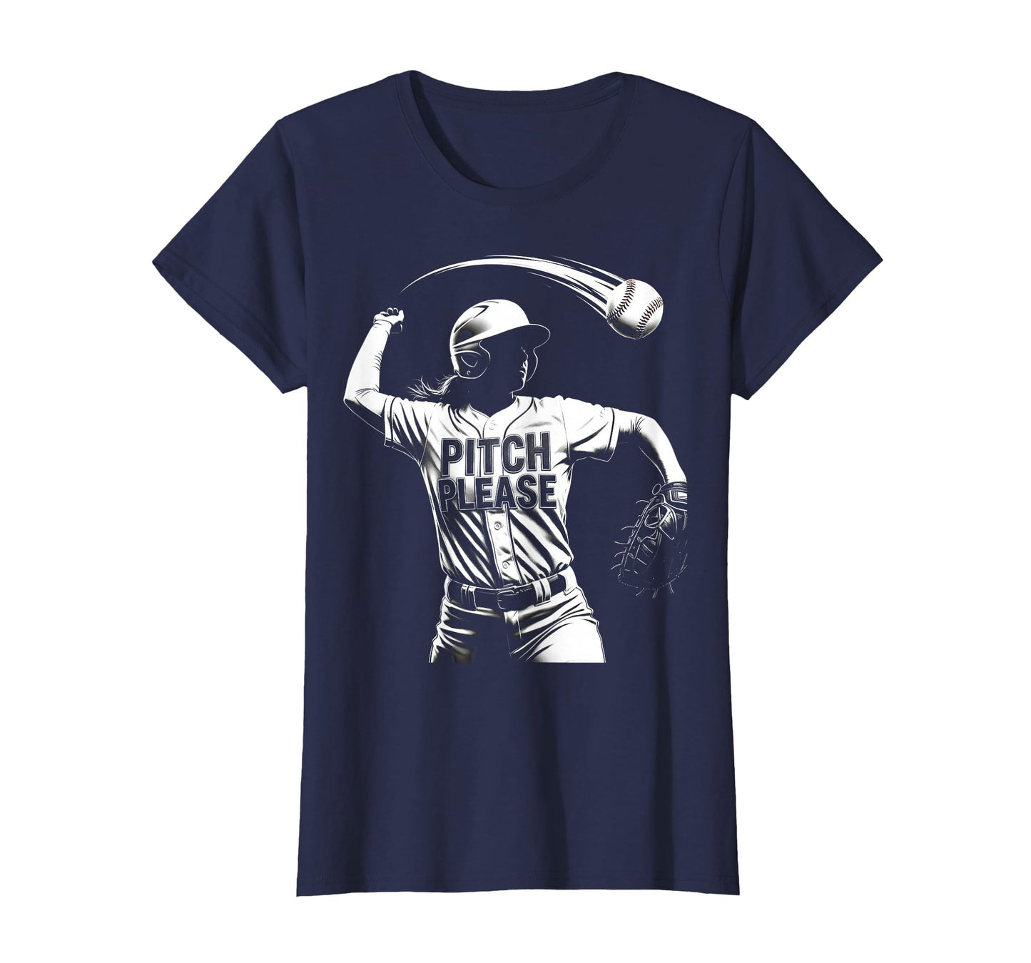 Pitch Please Softball T-Shirt - Novelty Apparel for Adults - T-Shirt, Sweatshirt, Hoodie