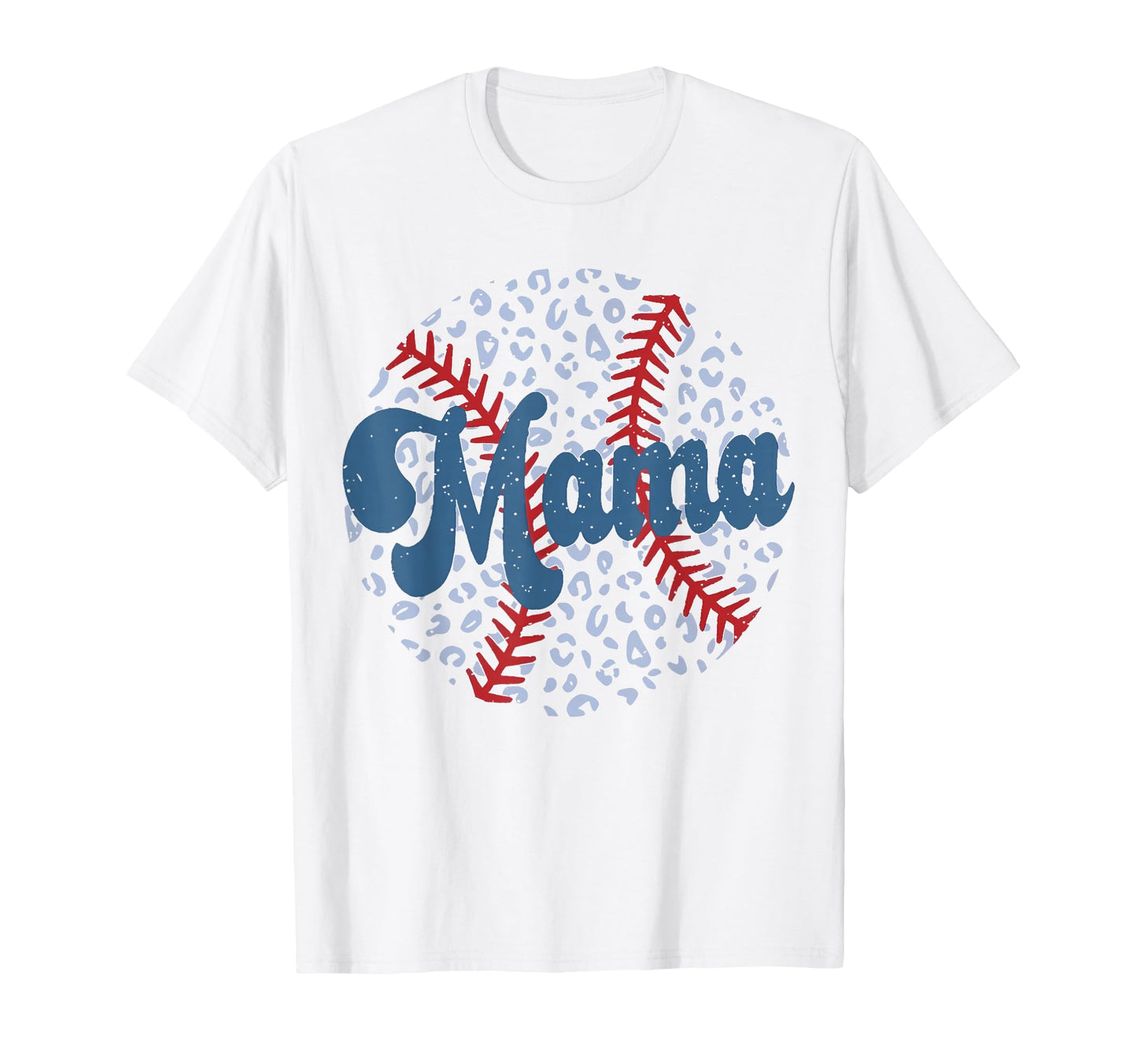 Baseball Mama Leopard Game Day Baseball T-Shirt - Graphic Print Unisex - T-Shirt, Sweatshirt, Hoodie
