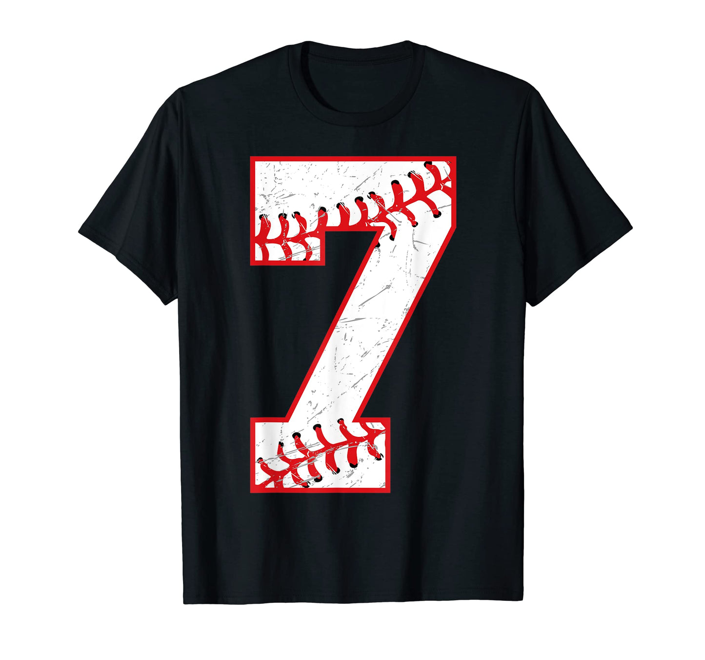 7 Birthday Baseball Theme Bday T-Shirt - Aesthetic Graphic for Adults - T-Shirt, Sweatshirt, Hoodie