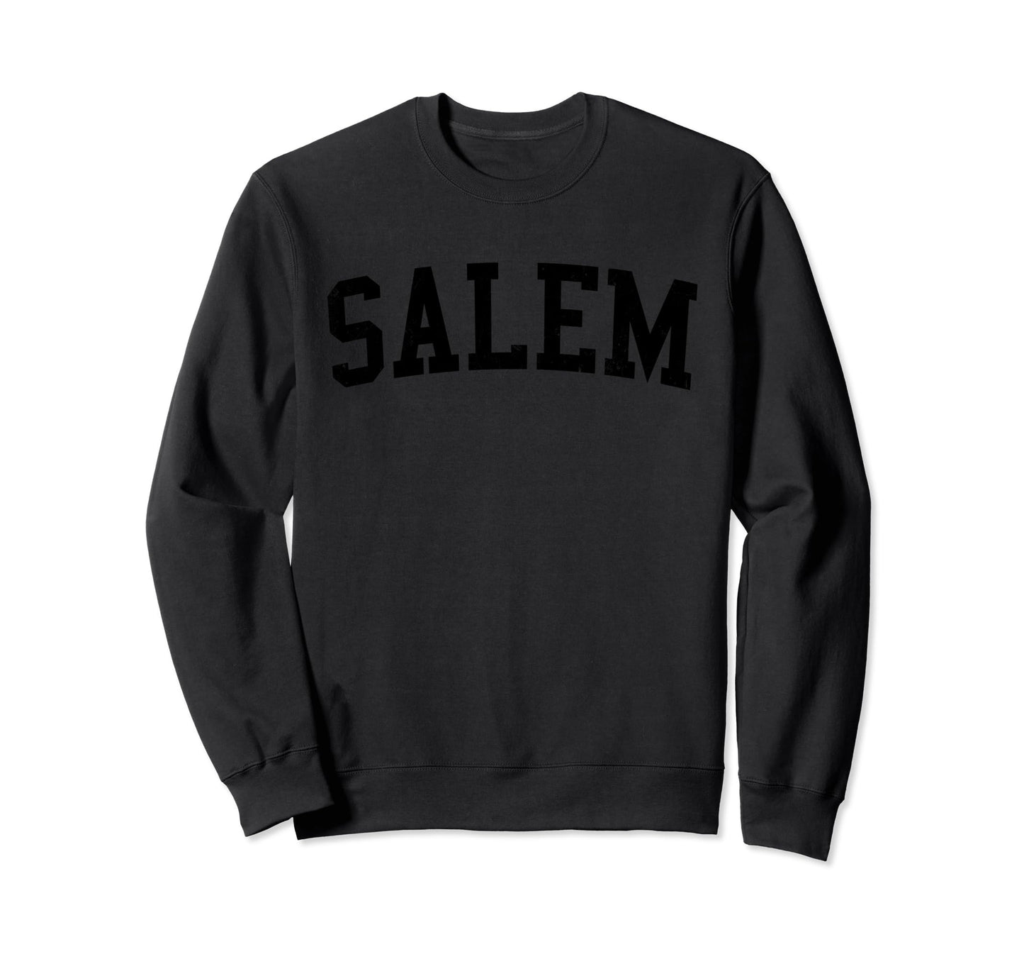 Salem Or Distressed Black Sweatshirt - Casual Everyday Wear for Adults - T-Shirt, Sweatshirt, Hoodie