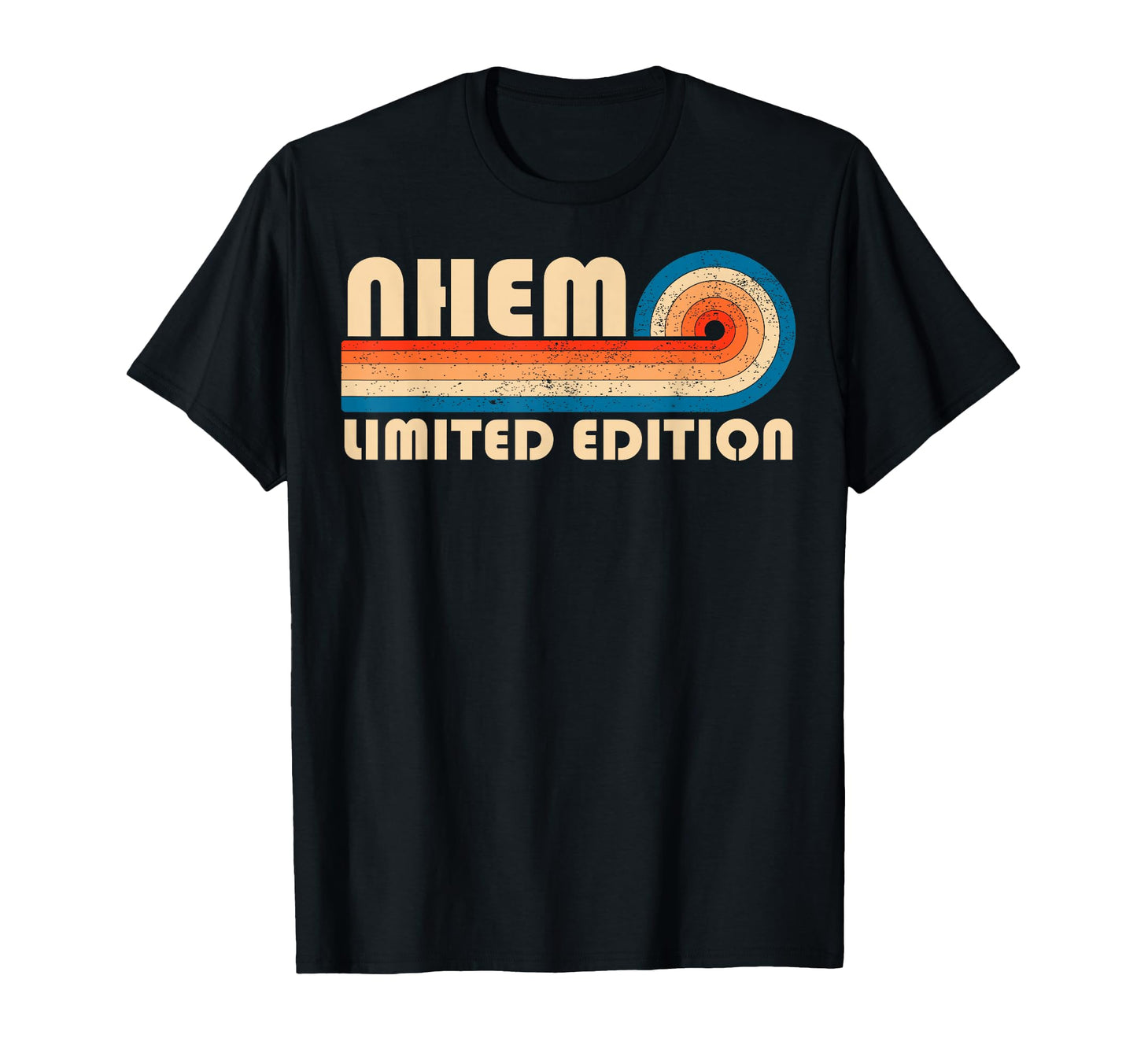 Nhem 70S 80S Sunset Stripe T-Shirt - Minimalist Print for Adults - T-Shirt, Sweatshirt, Hoodie