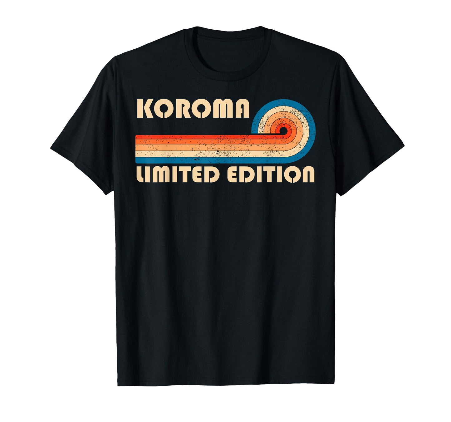 Koroma 70S 80S Sunset Stripe T-Shirt - Graphic Print for Adults - T-Shirt, Sweatshirt, Hoodie