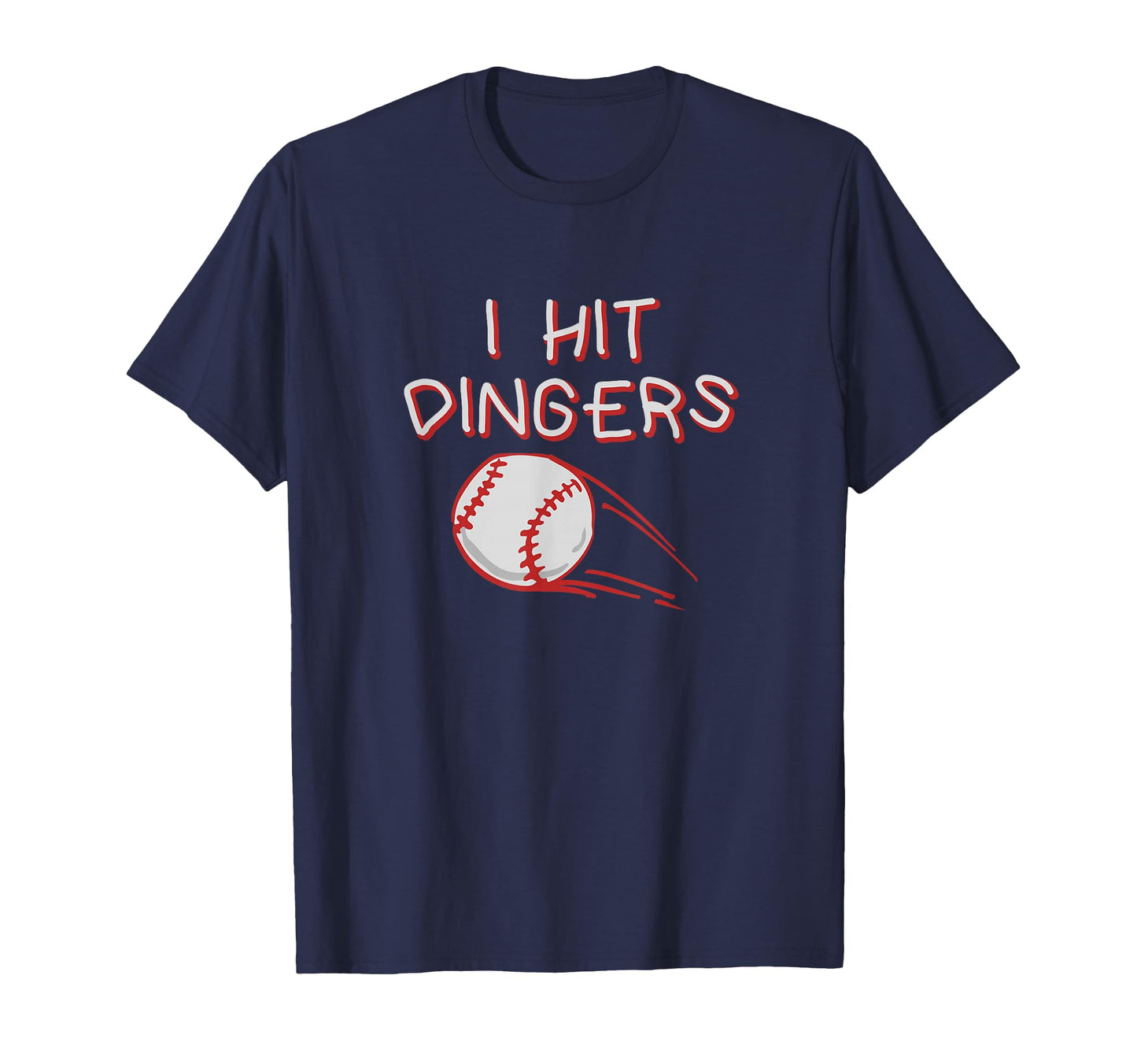I Hit Dingers Funny Viral Baseball T-Shirt - Aesthetic Graphic Men Women - T-Shirt, Sweatshirt, Hoodie