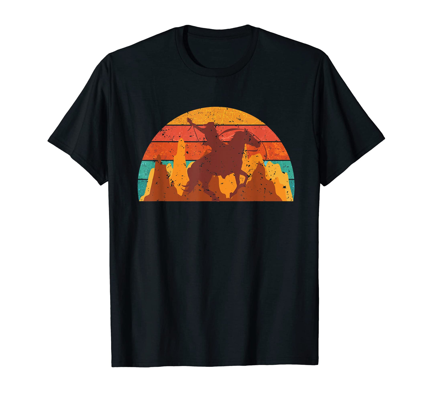 Horse Riding Western Country Rodeo Cowboy T-Shirt - Custom Art Print Unisex - T-Shirt, Sweatshirt, Hoodie