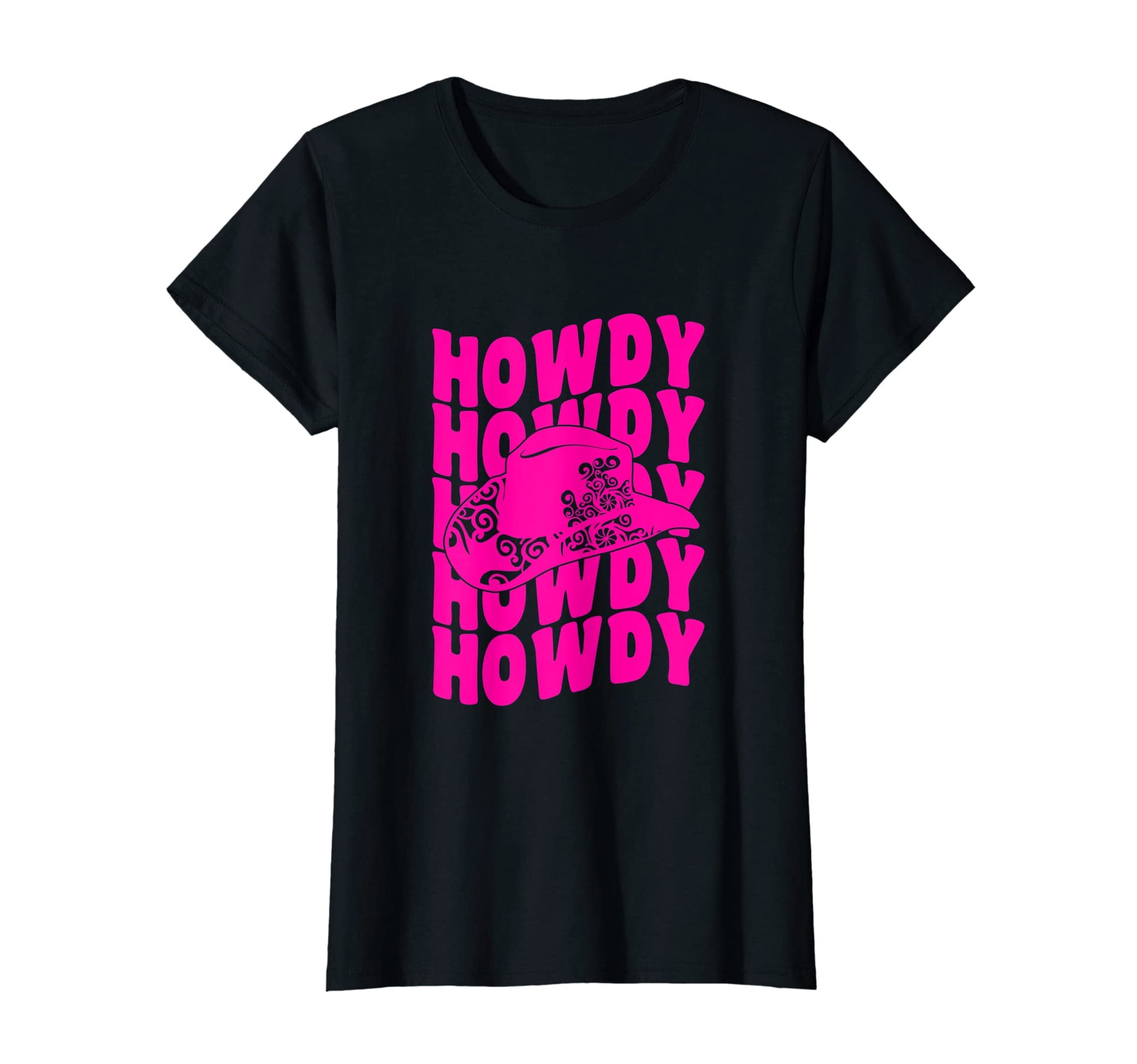 Womens Howdy Cowgirl Western Cowboy T-Shirt - Novelty Apparel for Adults - T-Shirt, Sweatshirt, Hoodie