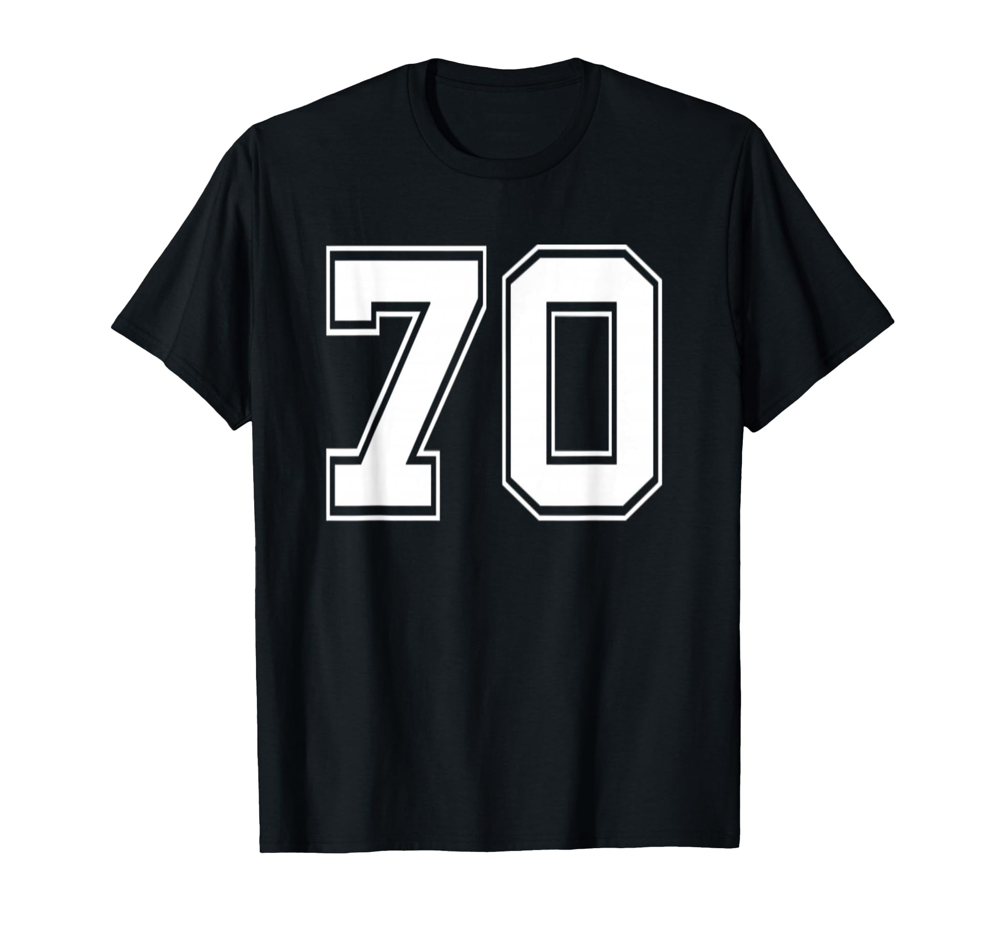 Number 70 Baseball Football Soccer T-Shirt - Trendy Graphic Men Women - T-Shirt, Sweatshirt, Hoodie
