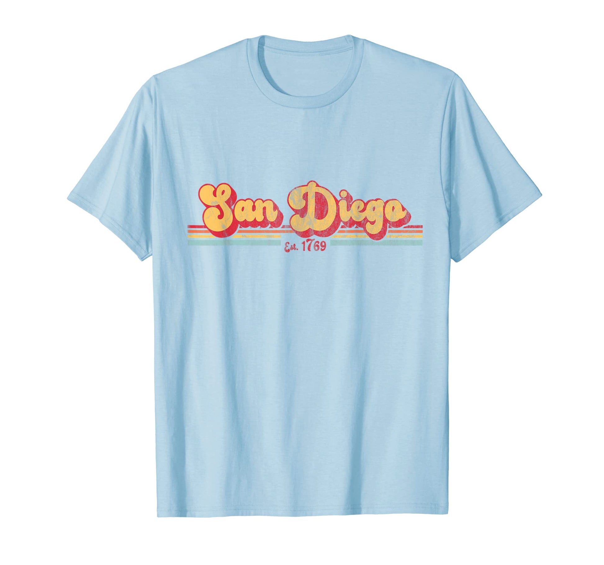 San Diego Stripes 70S 80S California T-Shirt - Novelty Apparel for Adults - T-Shirt, Sweatshirt, Hoodie