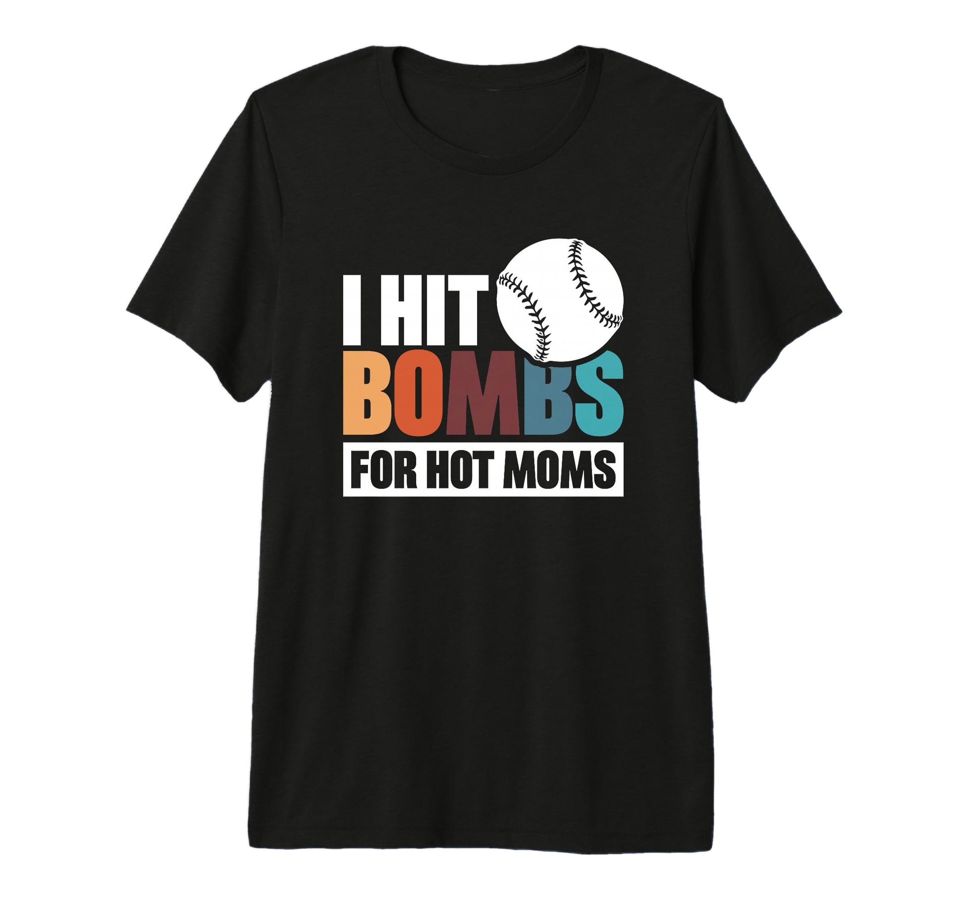 I Hit Bombs Hot Moms Baseball Tri Blend T-Shirt - Unique Graphic Unisex - T-Shirt, Sweatshirt, Hoodie