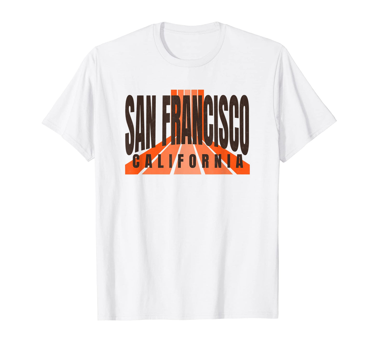 San Francisco Orange Brown San T-Shirt - Minimalist Print Men Women - T-Shirt, Sweatshirt, Hoodie