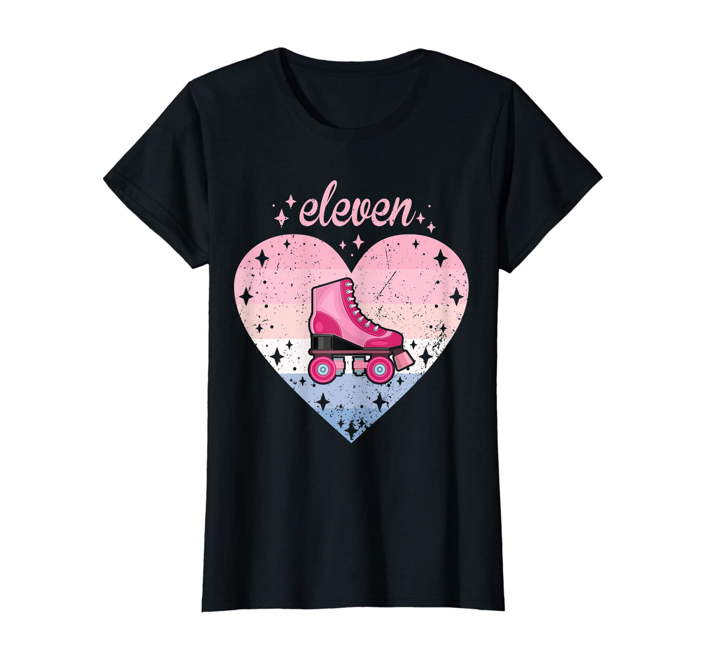 11 Year Old Roller Skating Birthday T-Shirt - Minimalist Print Men Women - T-Shirt, Sweatshirt, Hoodie