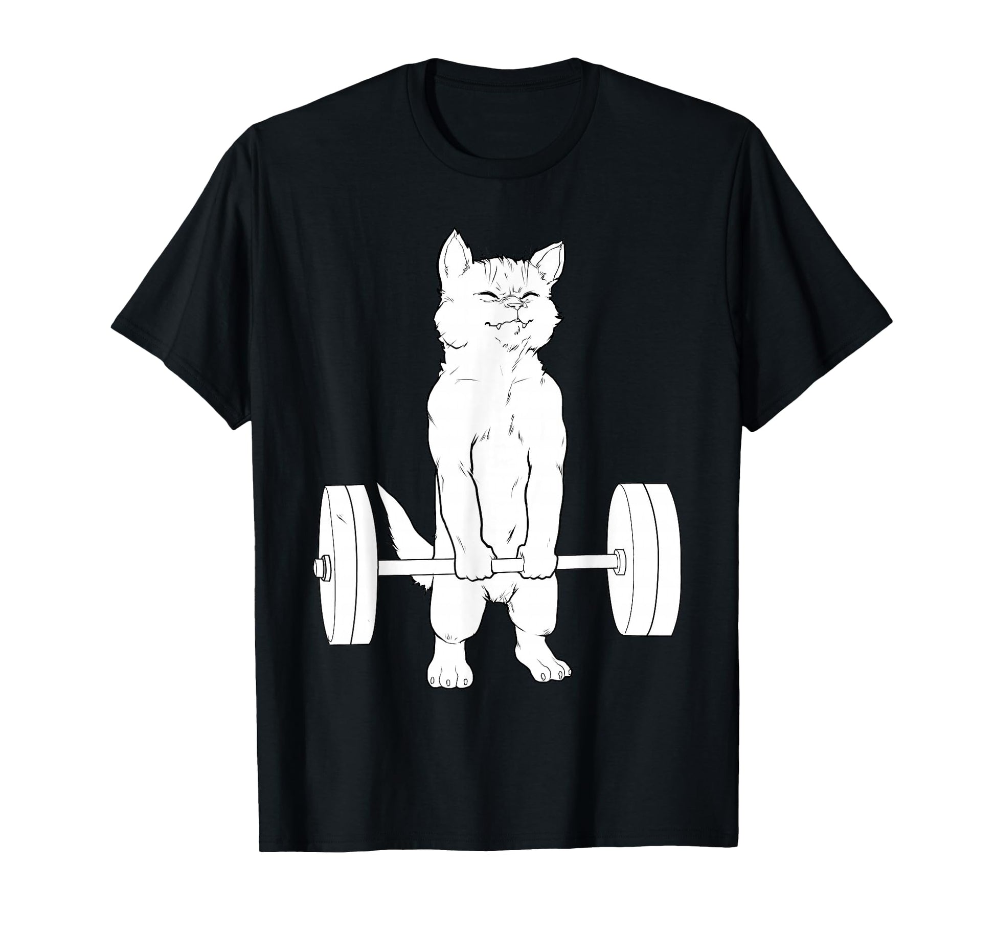 Cat Deadlift Powerlifting T-Shirt - Trendy Graphic for Adults - T-Shirt, Sweatshirt, Hoodie
