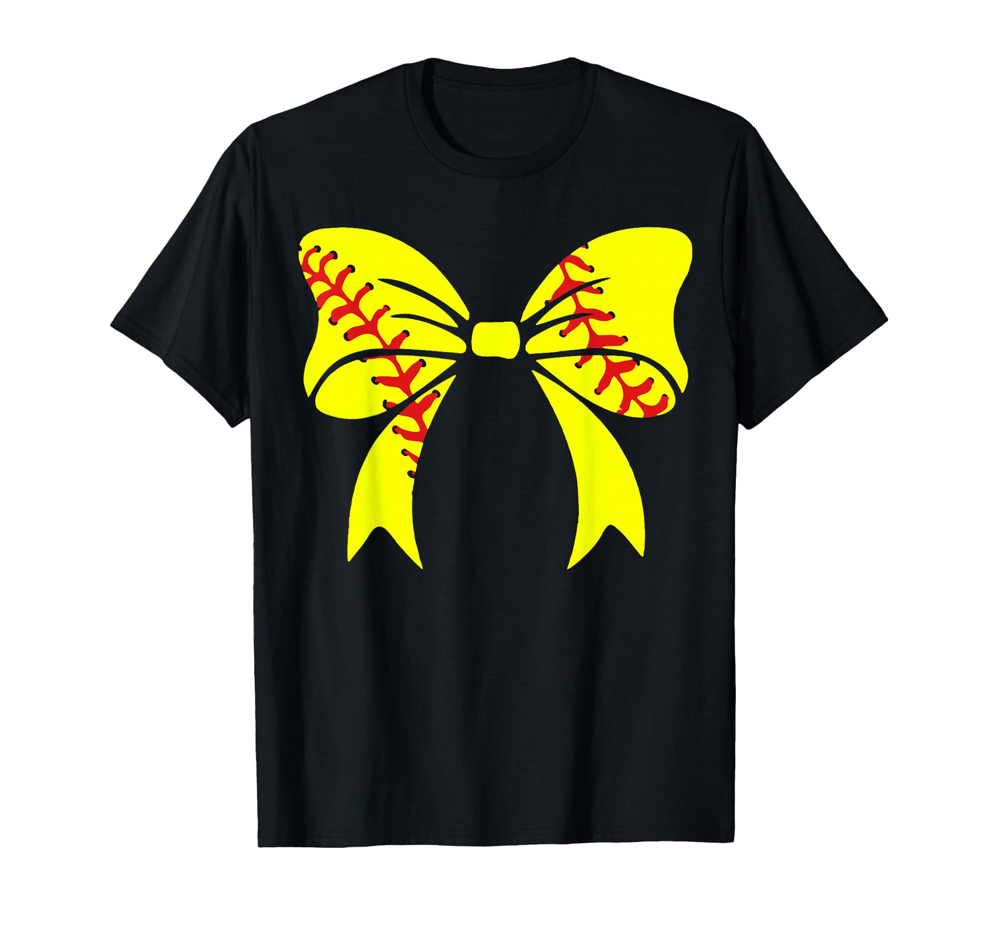 Softball Bow Softball Player Mom T-Shirt - Graphic Print for Adults - T-Shirt, Sweatshirt, Hoodie