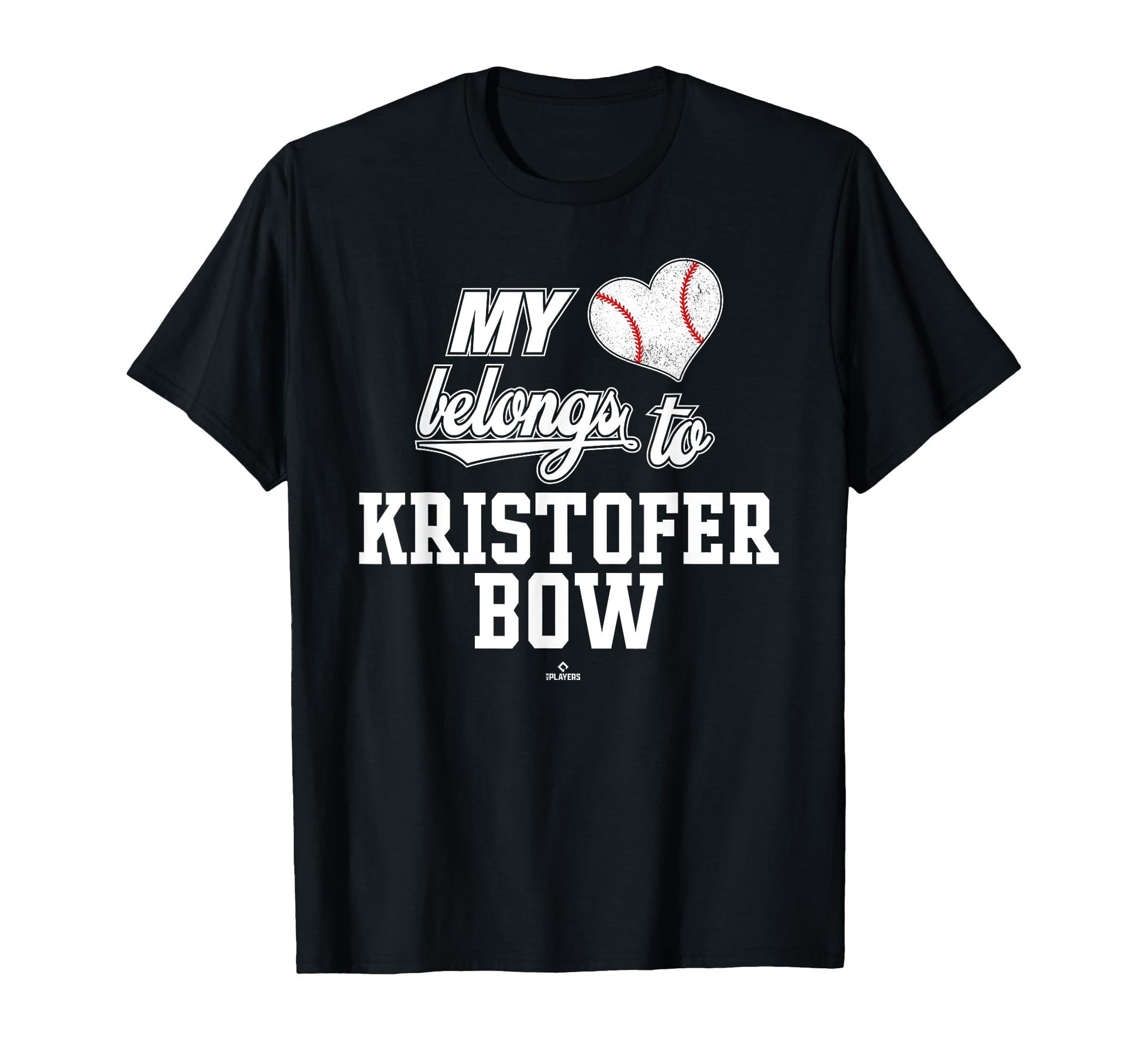 My Heart Belongs To Kristofer Bow T-Shirt - Fun Novelty Design for Adults - T-Shirt, Sweatshirt, Hoodie