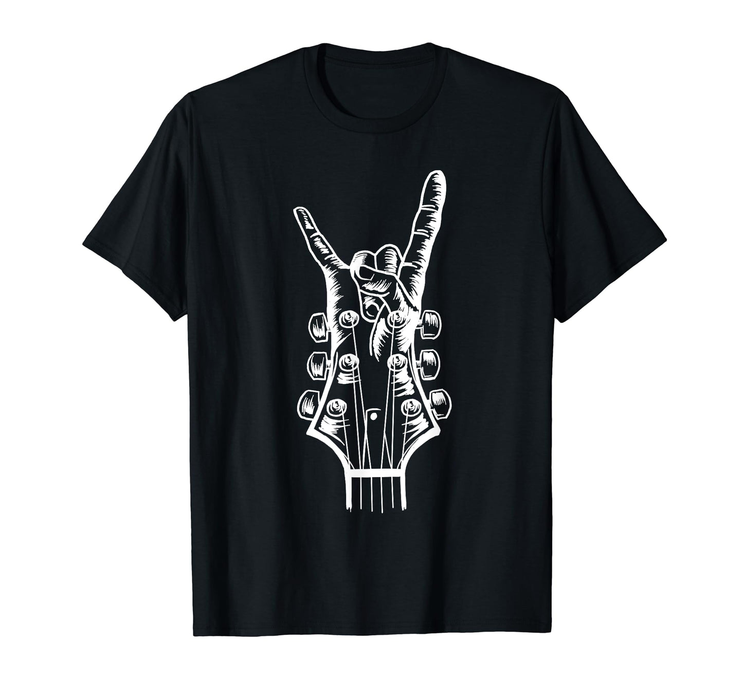 Acoustic Guitar Rock Hand Music T-Shirt - Unique Graphic for Adults - T-Shirt, Sweatshirt, Hoodie