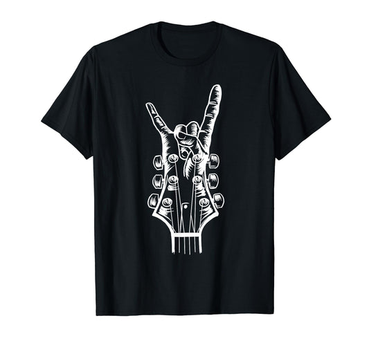 Acoustic Guitar Rock Hand Music T-Shirt - Unique Graphic for Adults - T-Shirt, Sweatshirt, Hoodie