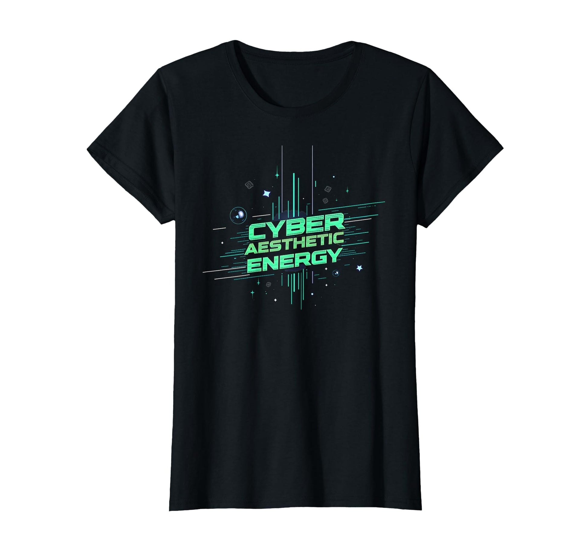 Cyber Aesthetic Energy Y2K Futuristic T-Shirt - Unique Graphic Men Women - T-Shirt, Sweatshirt, Hoodie