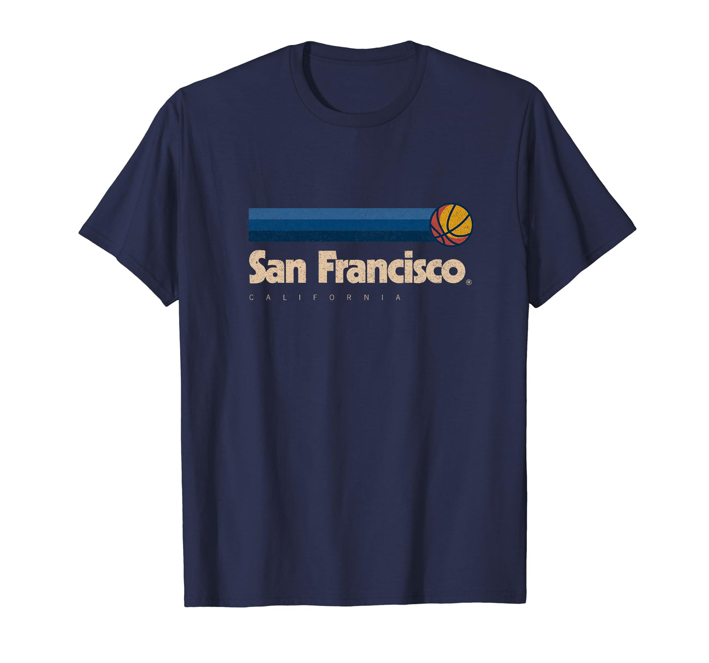 Blue San Francisco Basketball T-Shirt - Minimalist Print for Adults - T-Shirt, Sweatshirt, Hoodie