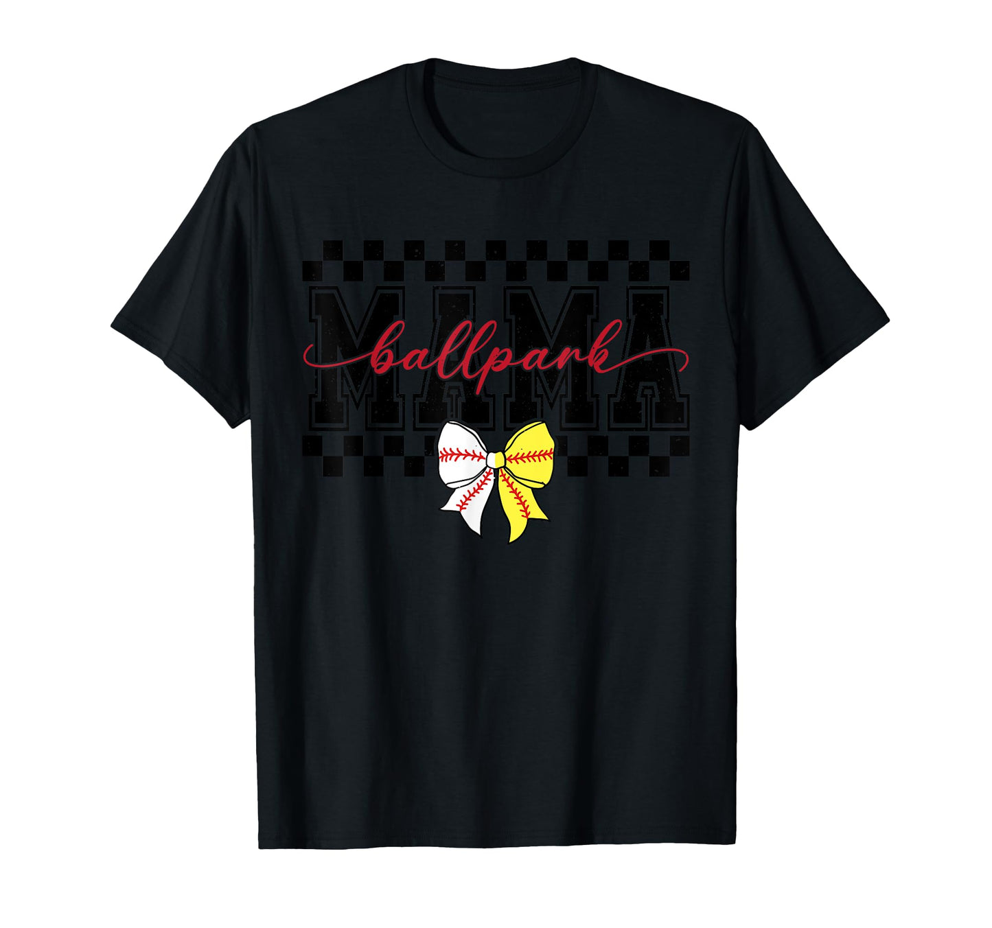 Ballpark Mom Mama Baseball Softball T-Shirt - Casual Everyday Wear Unisex - T-Shirt, Sweatshirt, Hoodie