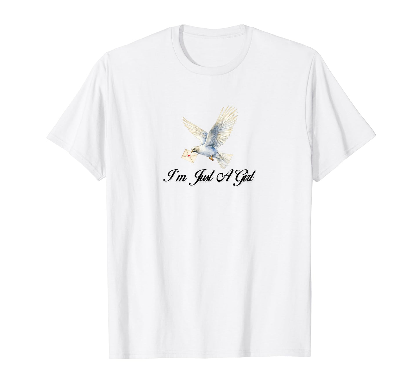 Im Just Coquette Dove Ribbon Girlcore T-Shirt - Unique Graphic for Adults - T-Shirt, Sweatshirt, Hoodie
