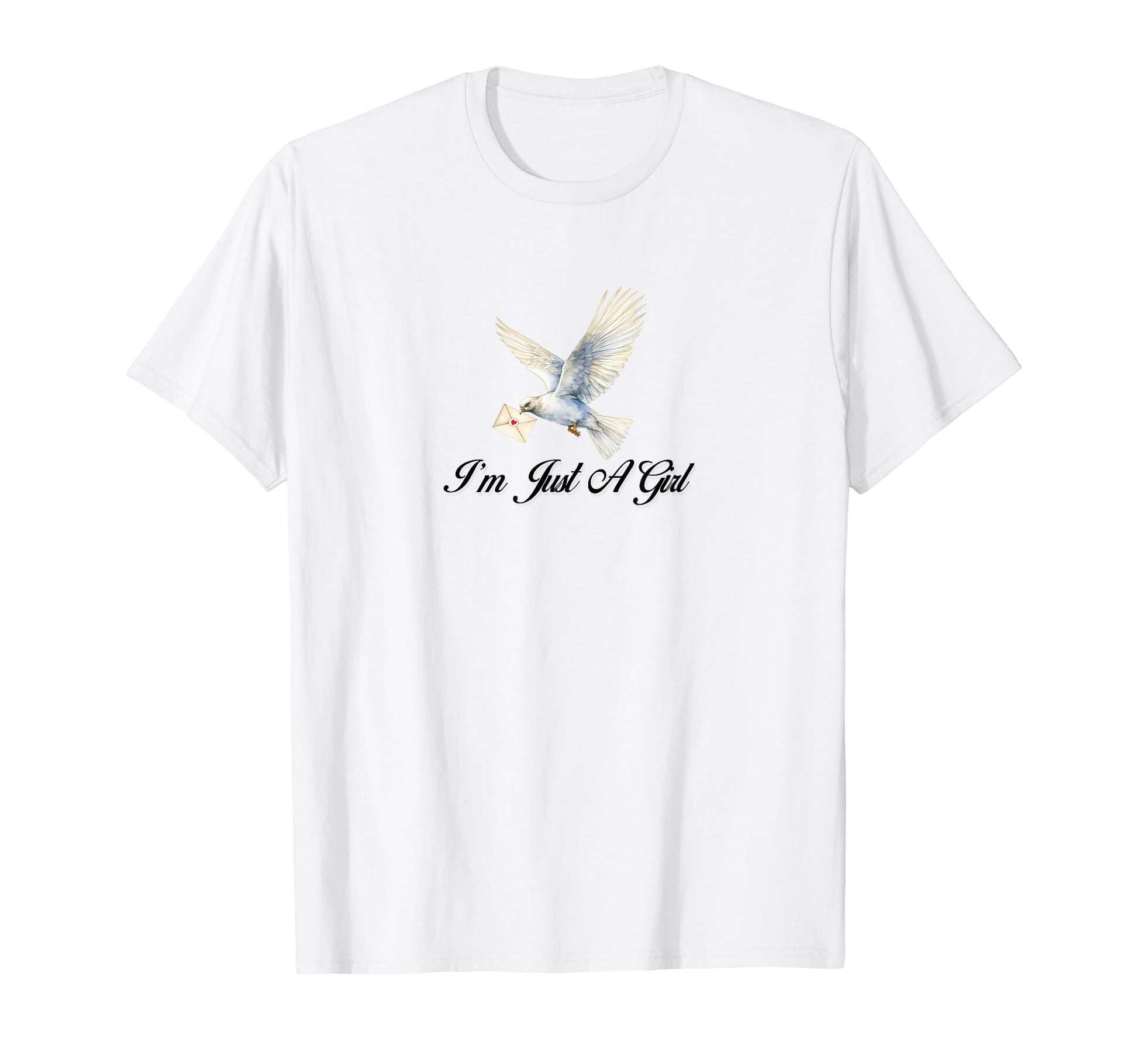 Im Just Coquette Dove Ribbon Girlcore T-Shirt - Unique Graphic for Adults - T-Shirt, Sweatshirt, Hoodie
