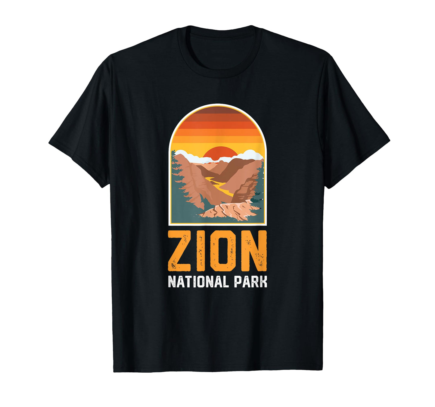 Zion National Park Sunset T-Shirt - Fun Novelty Design Unisex - T-Shirt, Sweatshirt, Hoodie