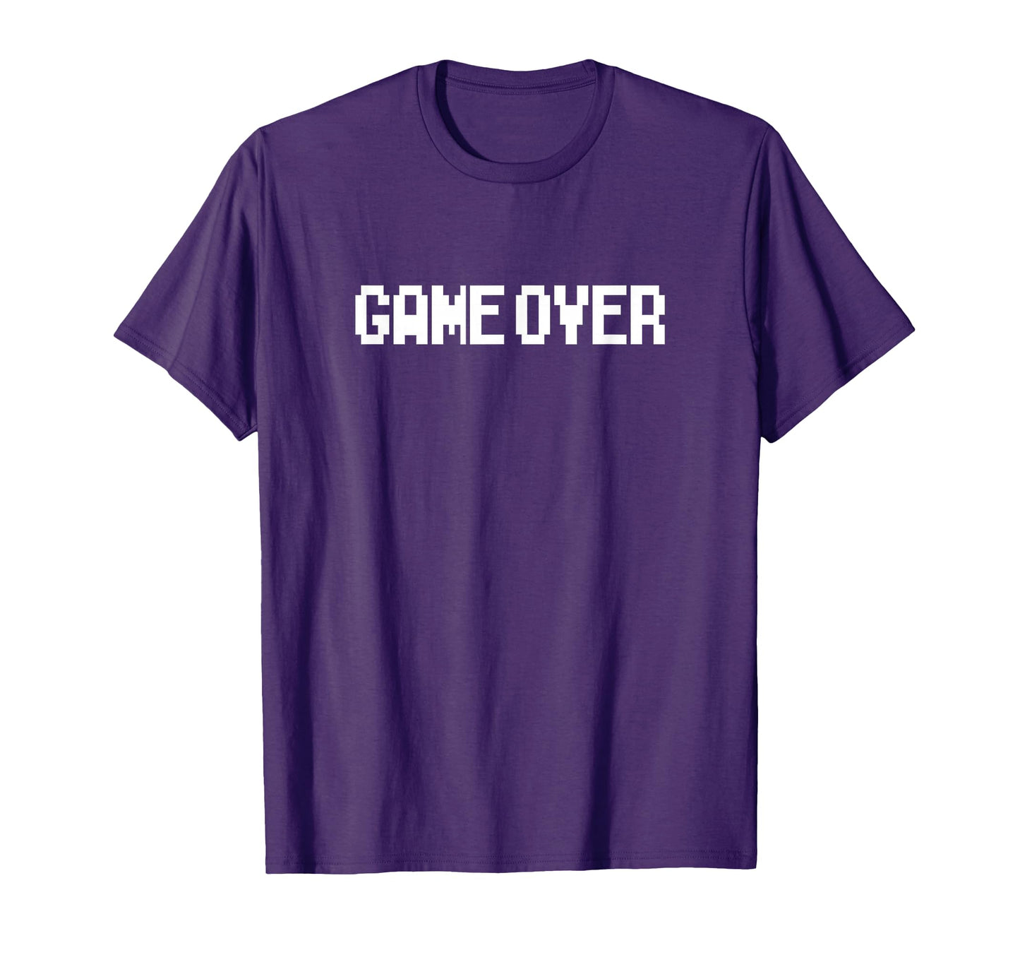 Game Over Pixelated 80S Arcade 8 Bit T-Shirt - Novelty Apparel for Adults - T-Shirt, Sweatshirt, Hoodie