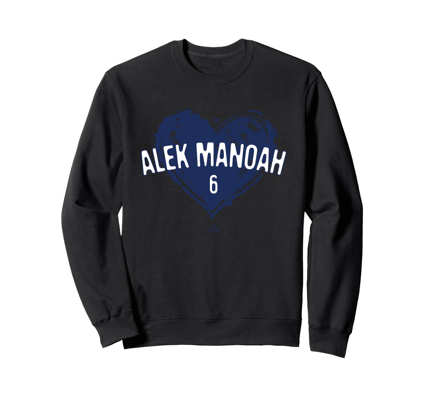 Distressed Heart Alek Manoah Toronto Sweatshirt - Novelty Apparel Unisex - T-Shirt, Sweatshirt, Hoodie