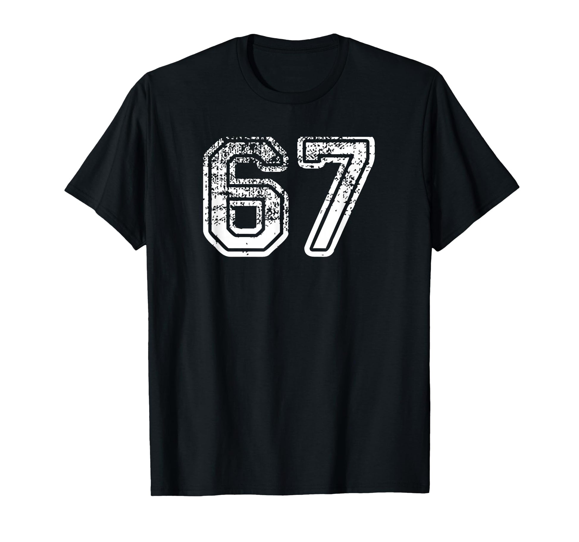 Number 67 Baseball Football Soccer T-Shirt - Aesthetic Graphic Unisex - T-Shirt, Sweatshirt, Hoodie