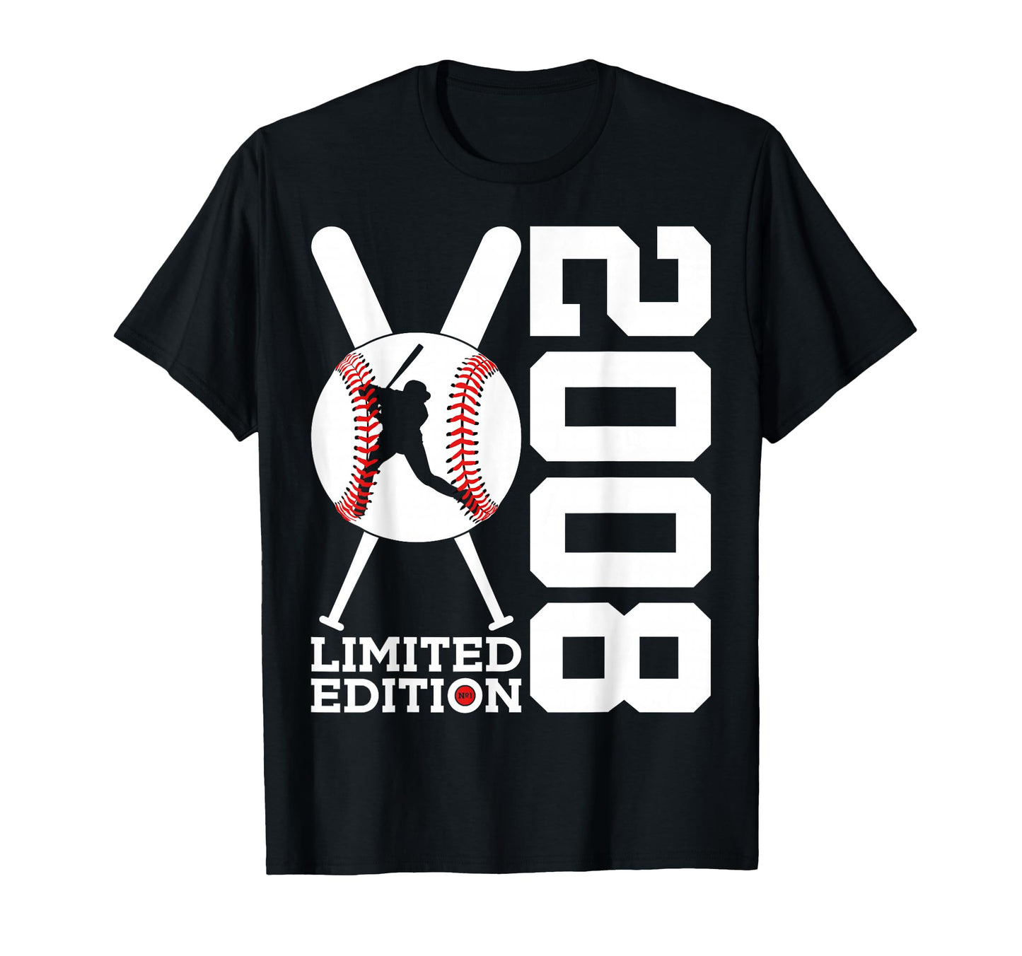 18Th Birthday Baseball 2008 T-Shirt - Minimalist Print for Adults - T-Shirt, Sweatshirt, Hoodie