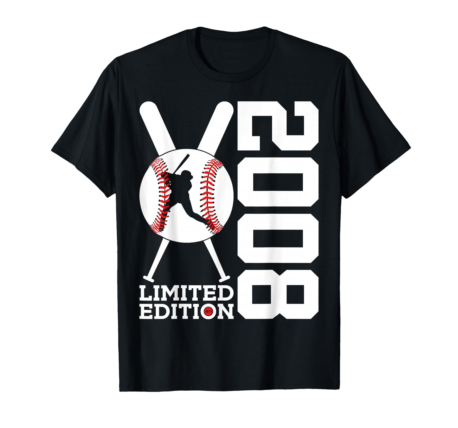 18Th Birthday Baseball 2008 T-Shirt - Minimalist Print for Adults - T-Shirt, Sweatshirt, Hoodie