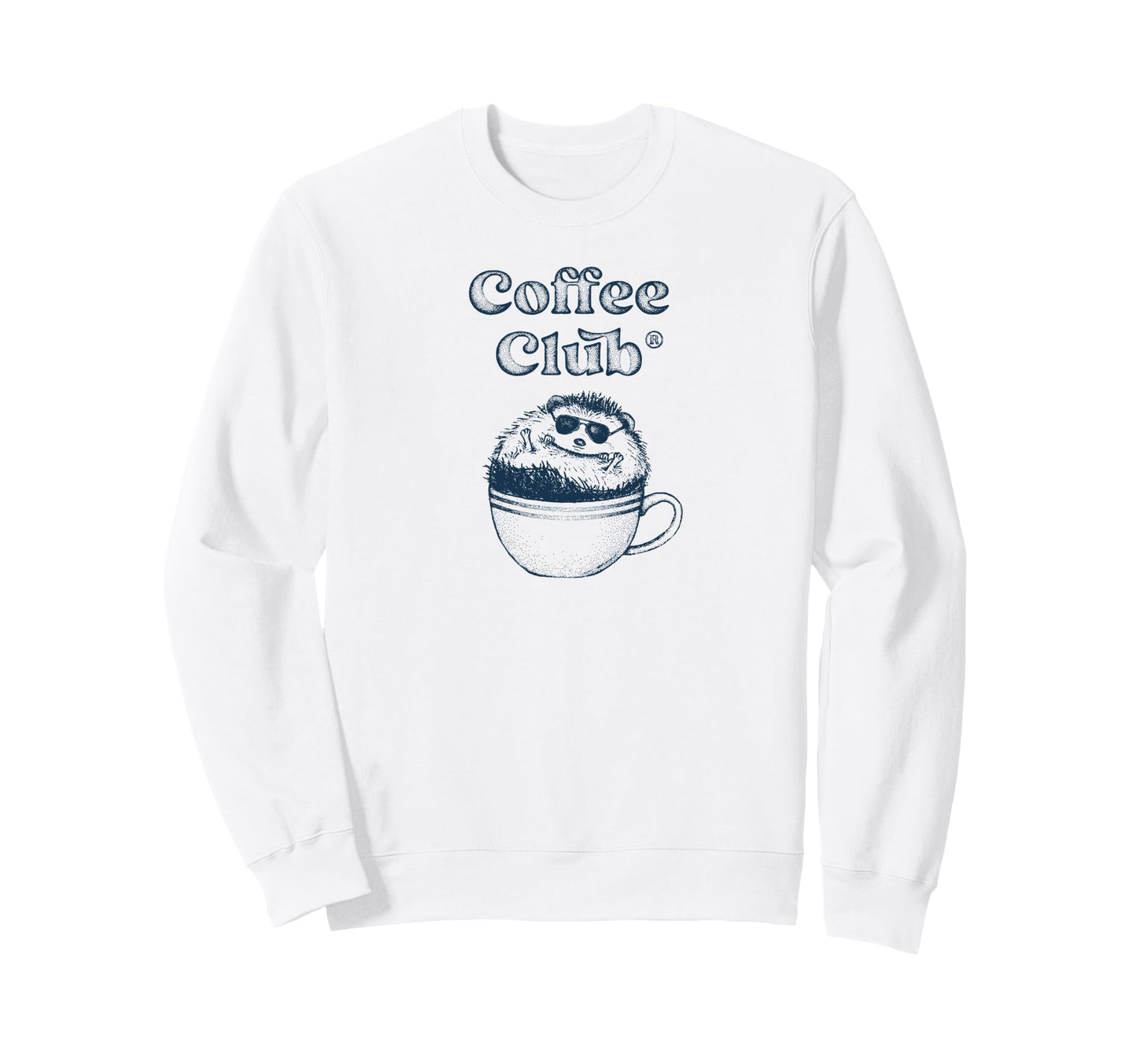 Coffee Club Hedgehog Coffee Sweatshirt - Fun Novelty Design Unisex - T-Shirt, Sweatshirt, Hoodie