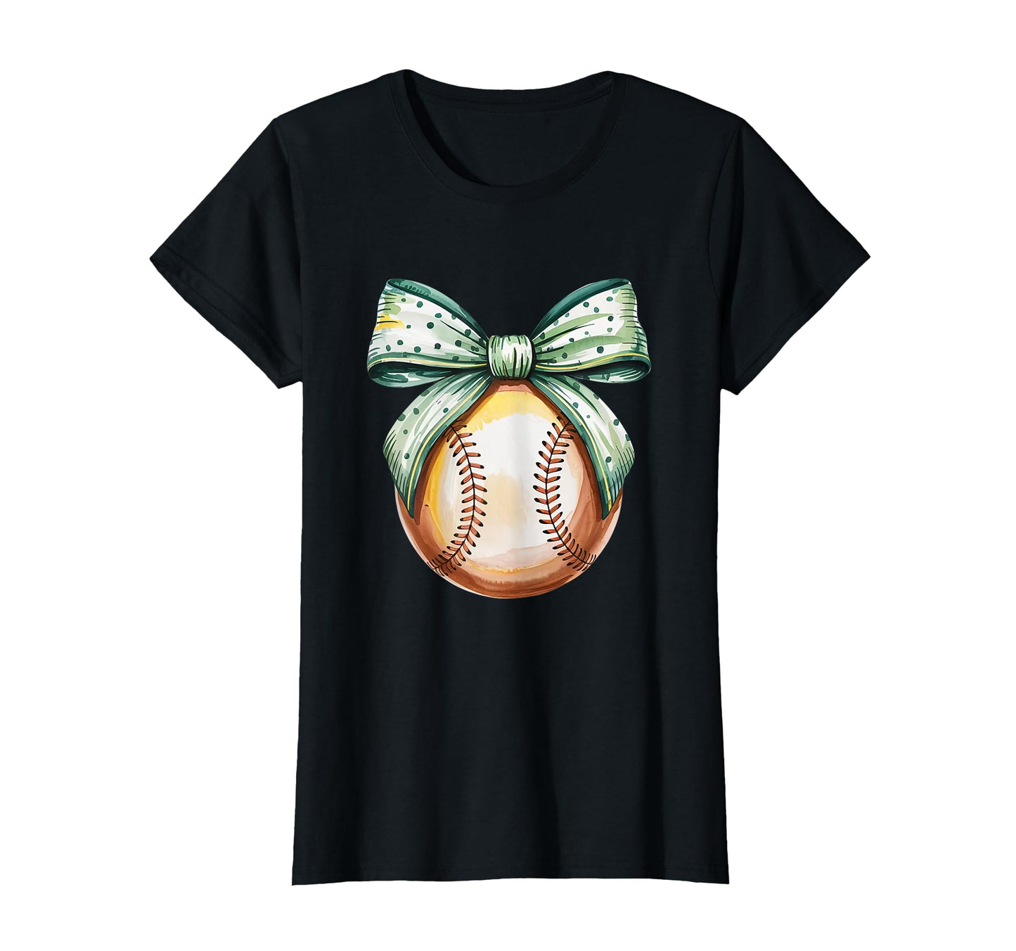 Baseball Coquette Bow Baseball T-Shirt - Minimalist Print for Adults - T-Shirt, Sweatshirt, Hoodie