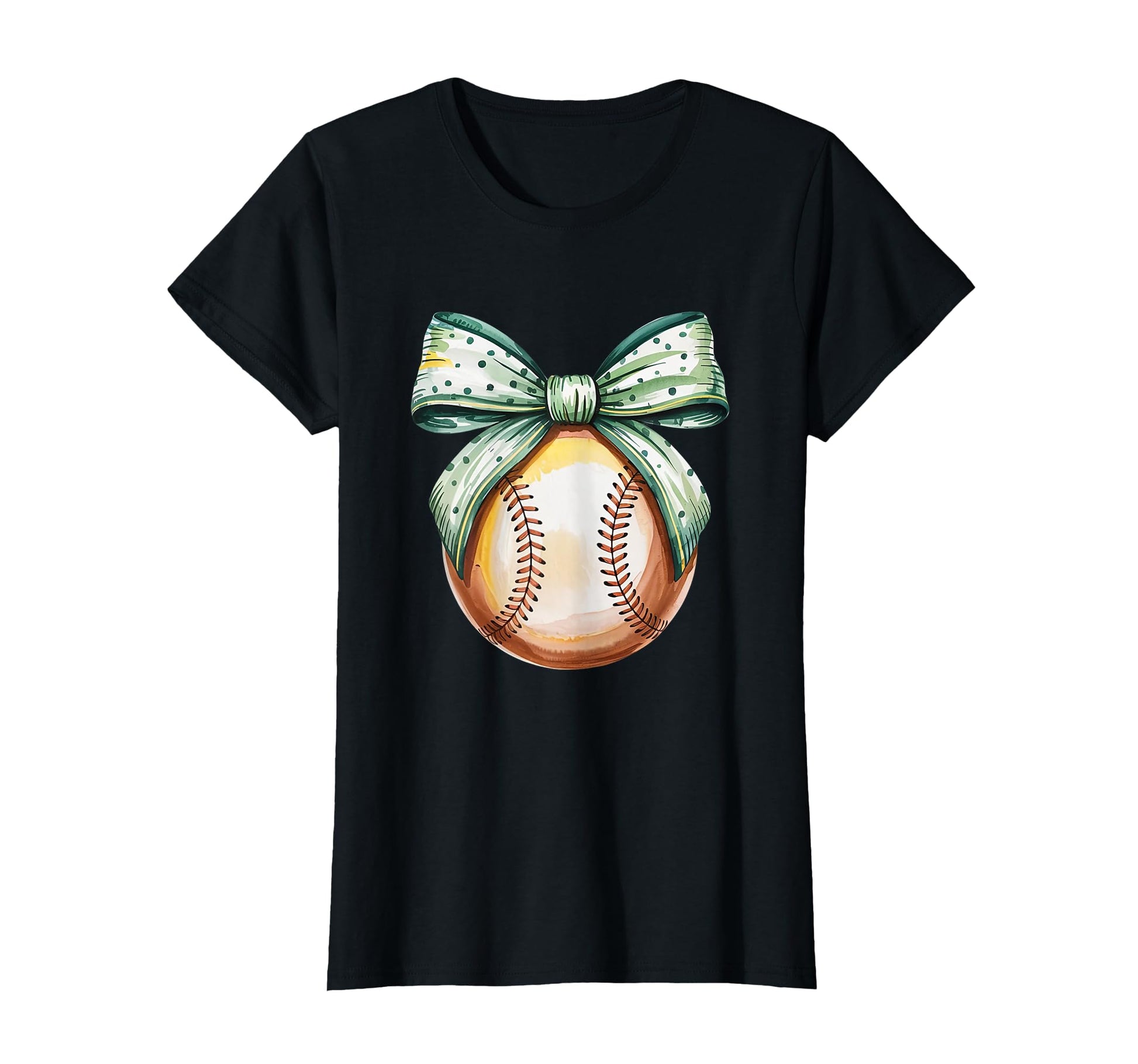Baseball Coquette Bow Baseball T-Shirt - Minimalist Print for Adults - T-Shirt, Sweatshirt, Hoodie