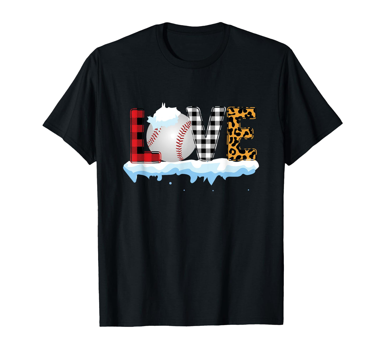 Love Leopard Buffalo Plaid T-Shirt - Casual Everyday Wear for Adults - T-Shirt, Sweatshirt, Hoodie