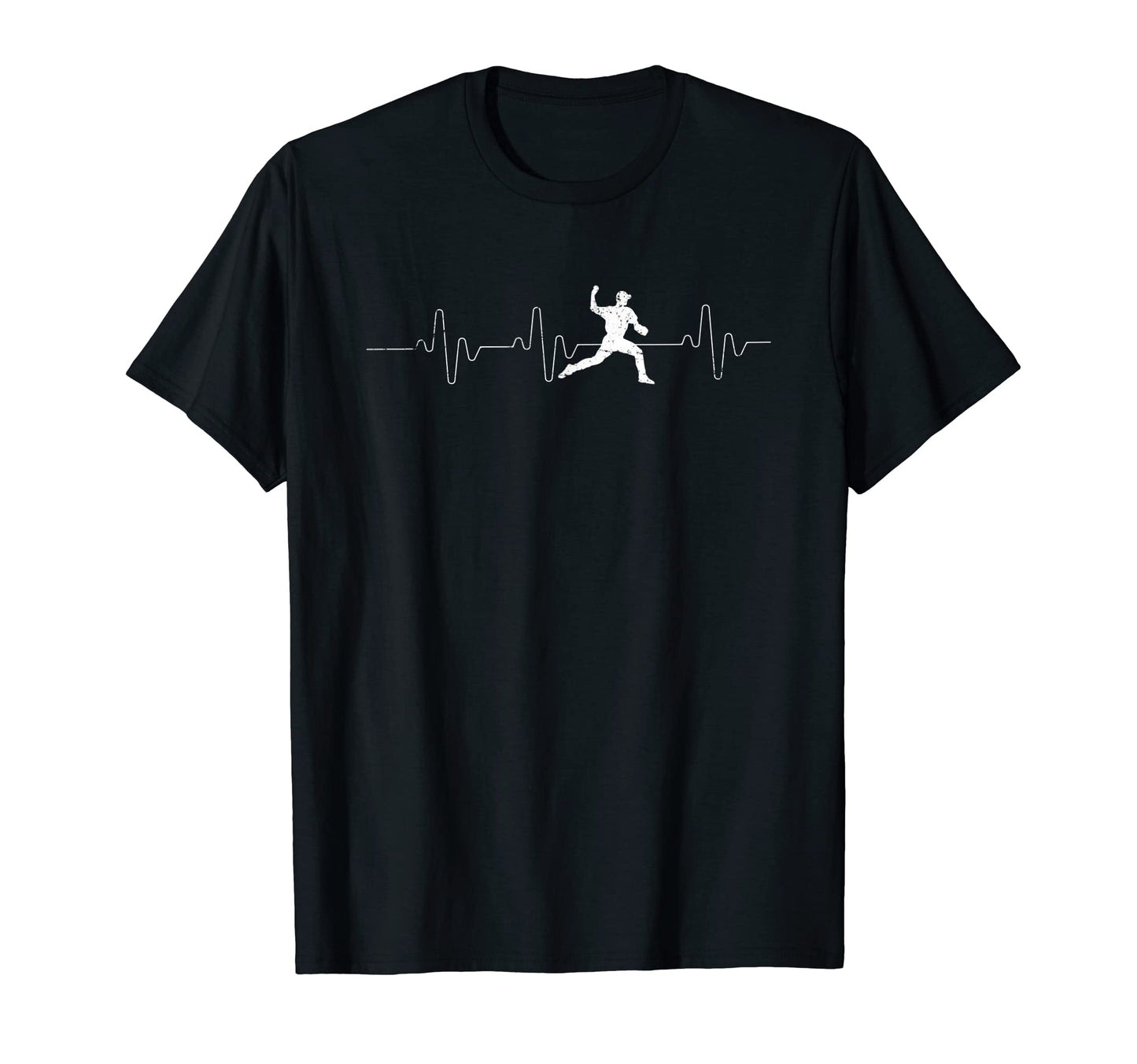 Baseball Pitcher Heartbeat Baseball T-Shirt - Unique Graphic for Adults - T-Shirt, Sweatshirt, Hoodie