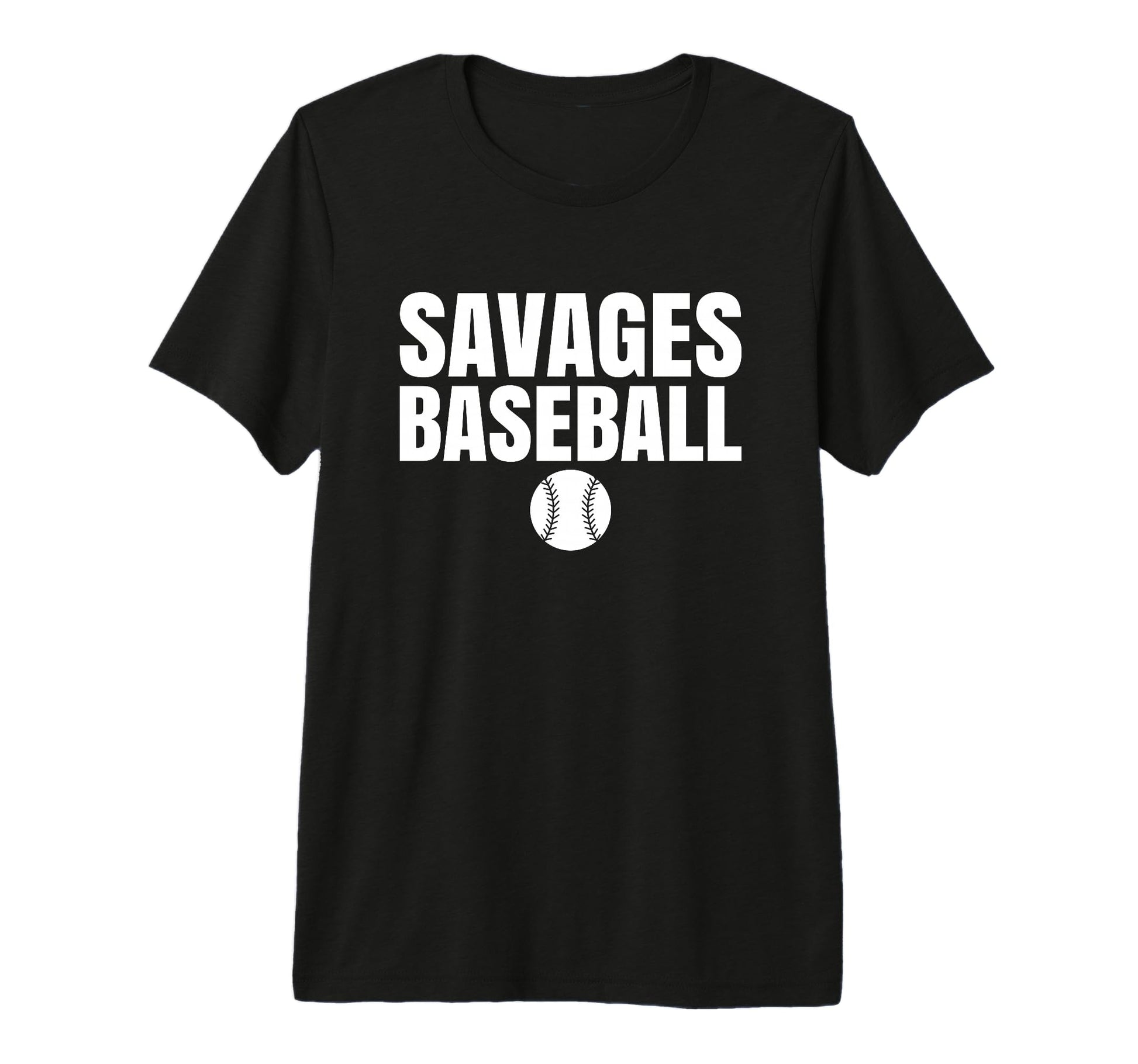 Savages Broken Bow Baseball Tri Blend T-Shirt - Custom Art Print for Adults - T-Shirt, Sweatshirt, Hoodie