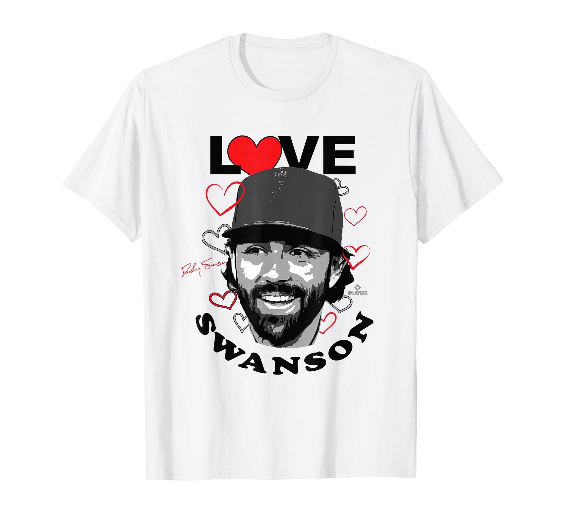 Love Dansby Swanson Chicago T-Shirt - Fun Novelty Design Men Women - T-Shirt, Sweatshirt, Hoodie